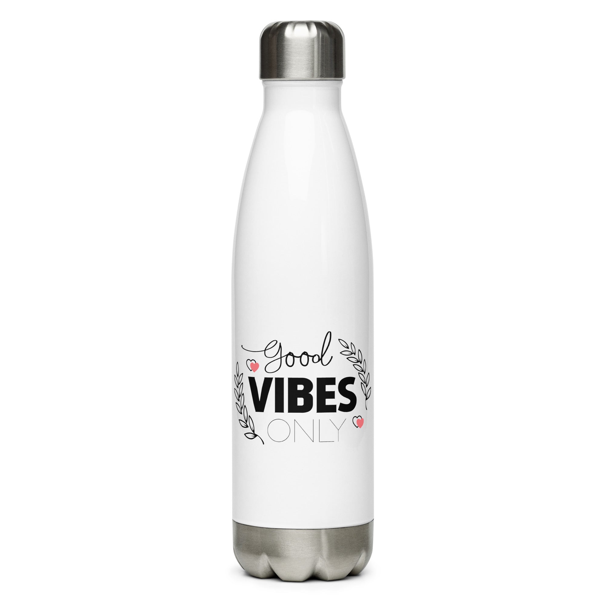 GOOD VIBES ONLY - Stainless steel water bottle