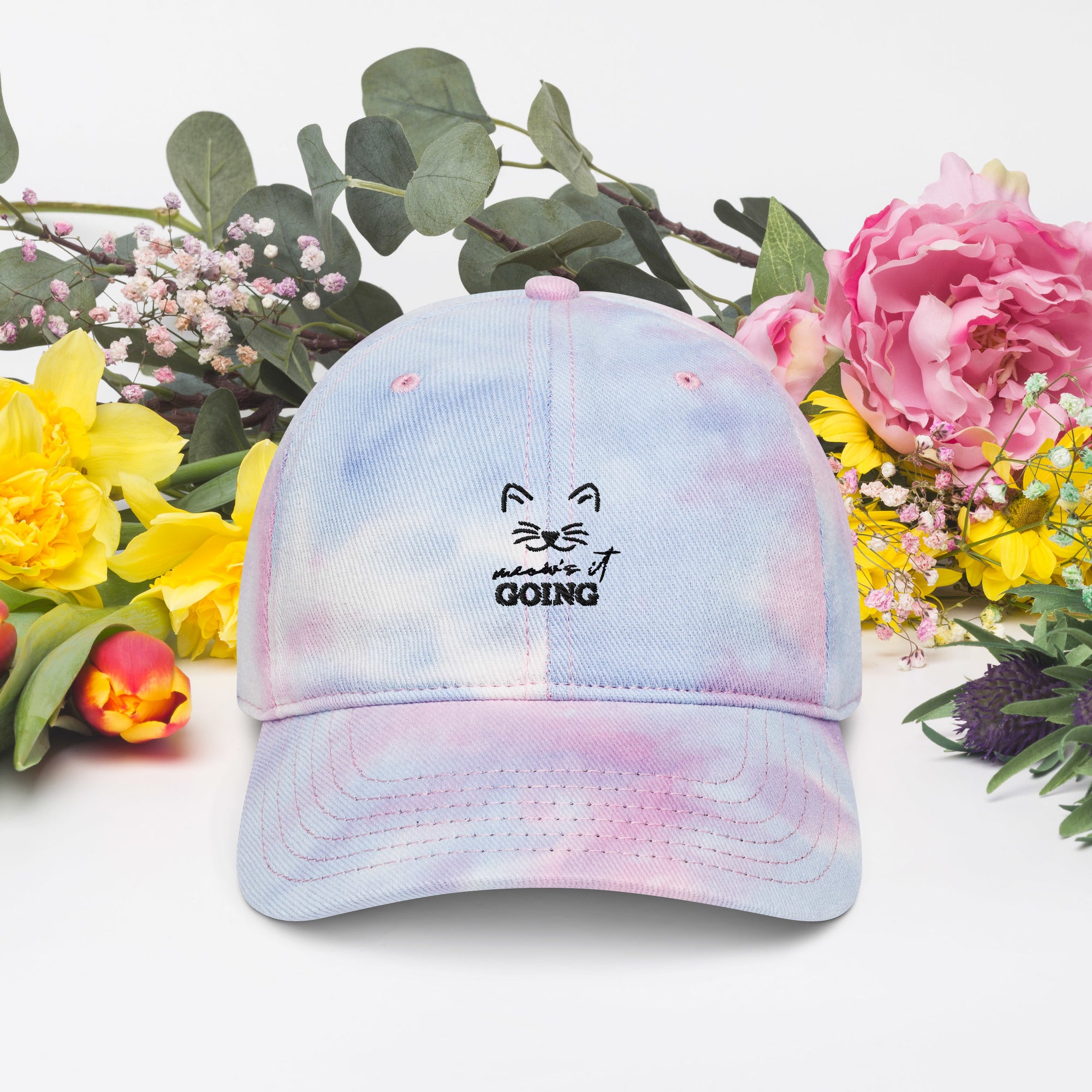 MEOW'S IT GOING - Tie dye hat