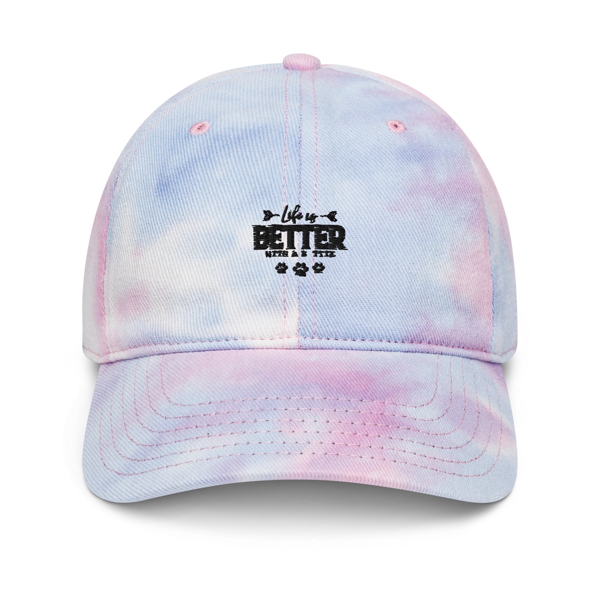 LIFE IS BETTER WITH A ROTTIE - Tie dye hat