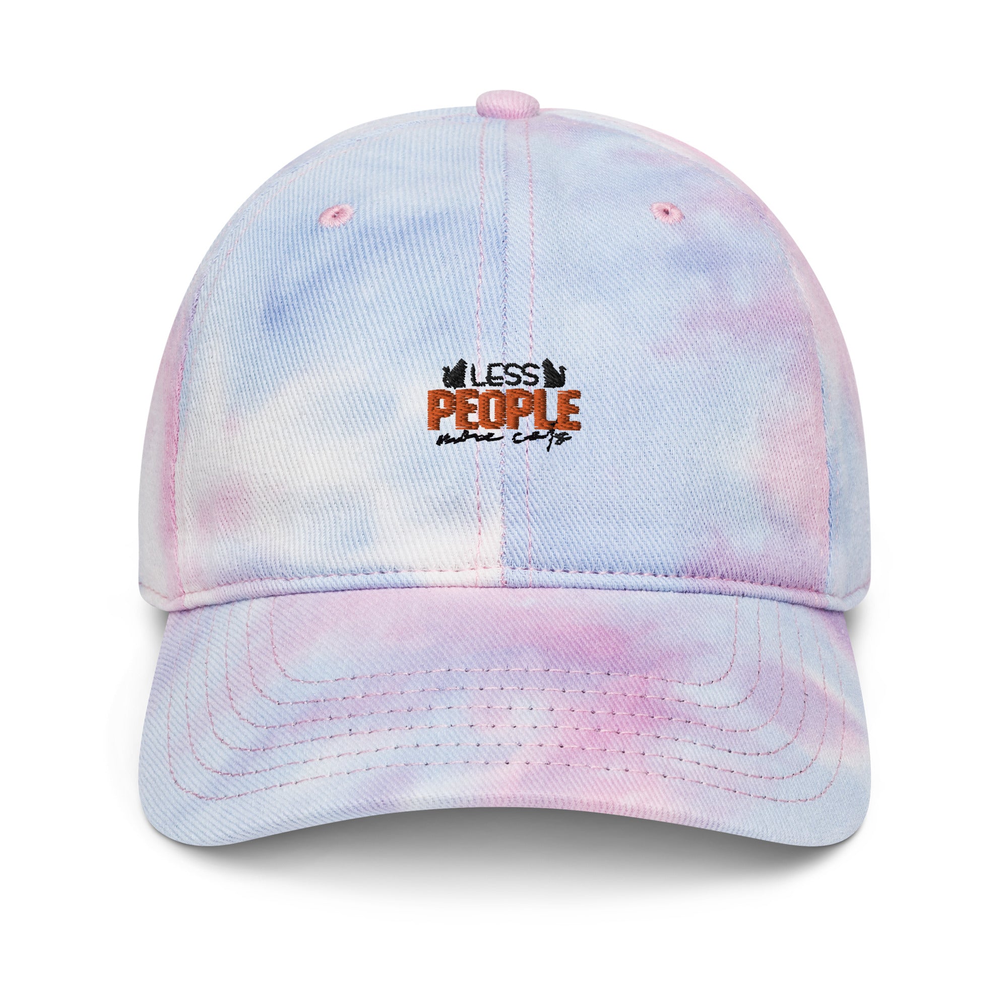 LESS PEOPLE MORE CATS - Tie dye hat