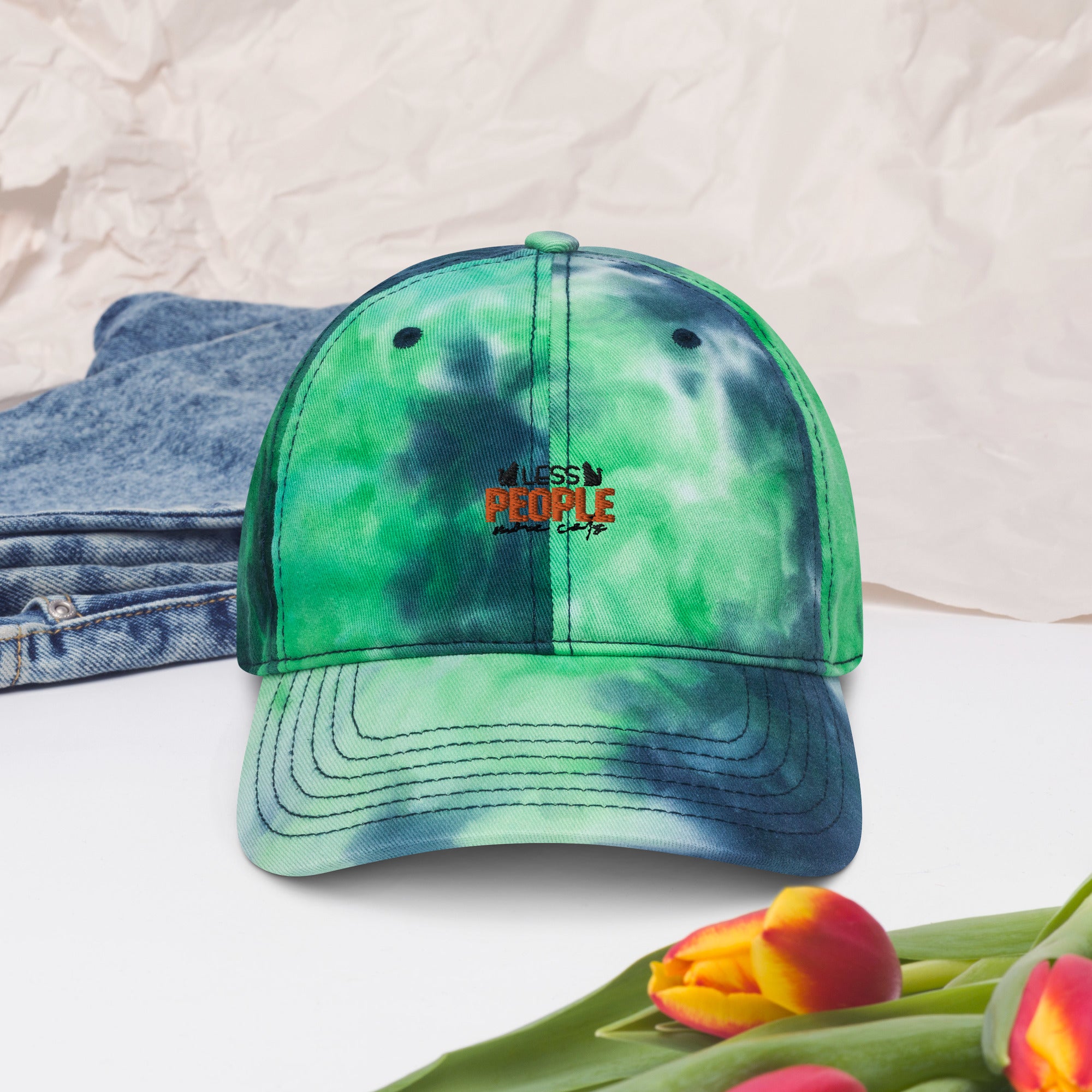 LESS PEOPLE MORE CATS - Tie dye hat