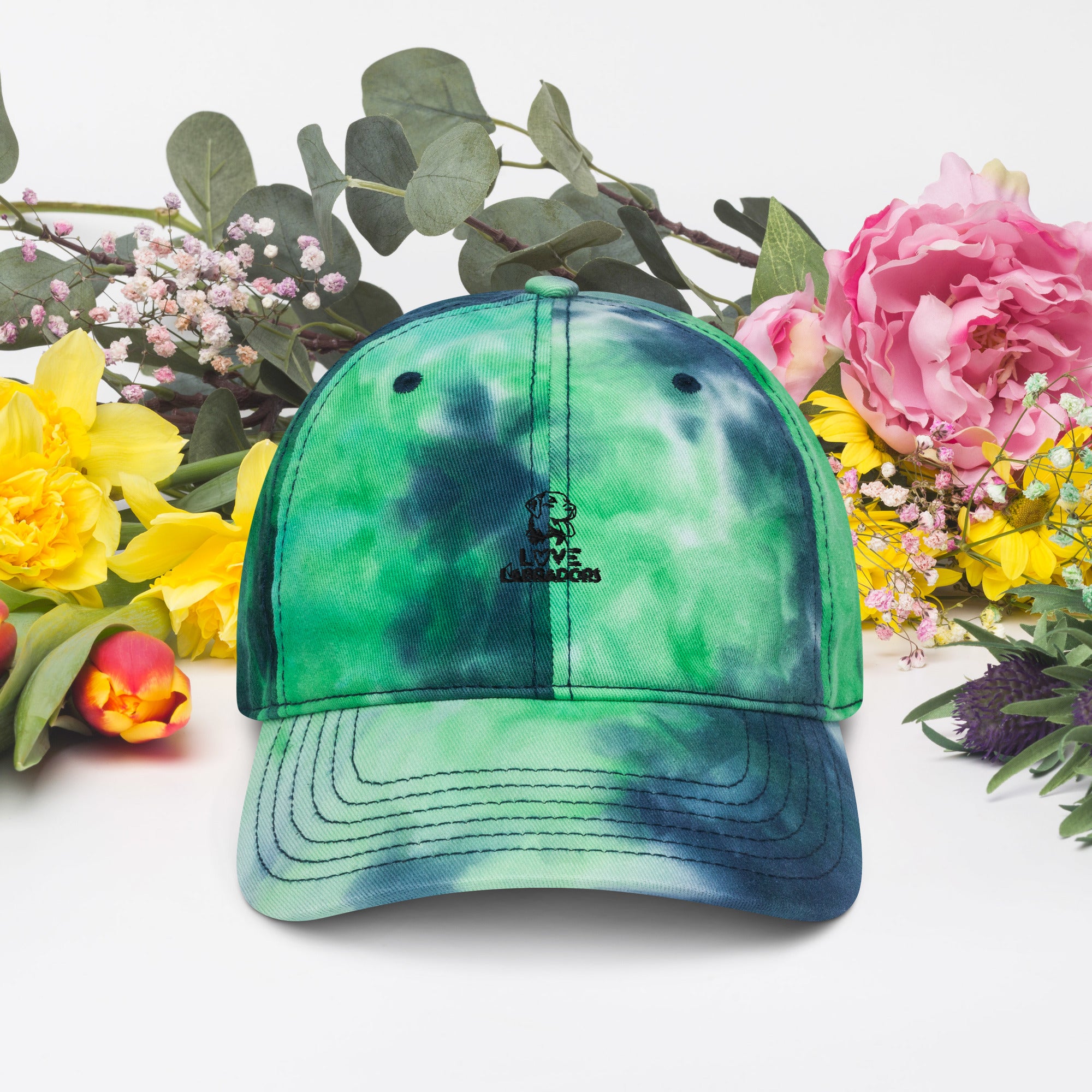 LOVE LABRADORS - Tie dye hat