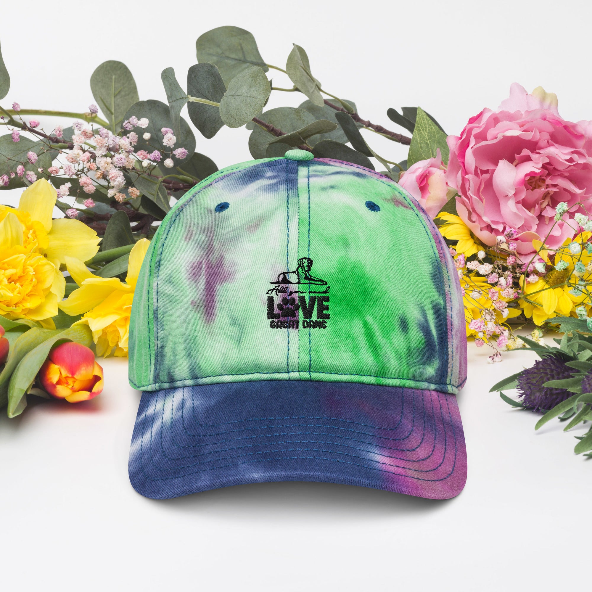 ALL YOU NEED LOVE GREAT DANE - Tie dye hat