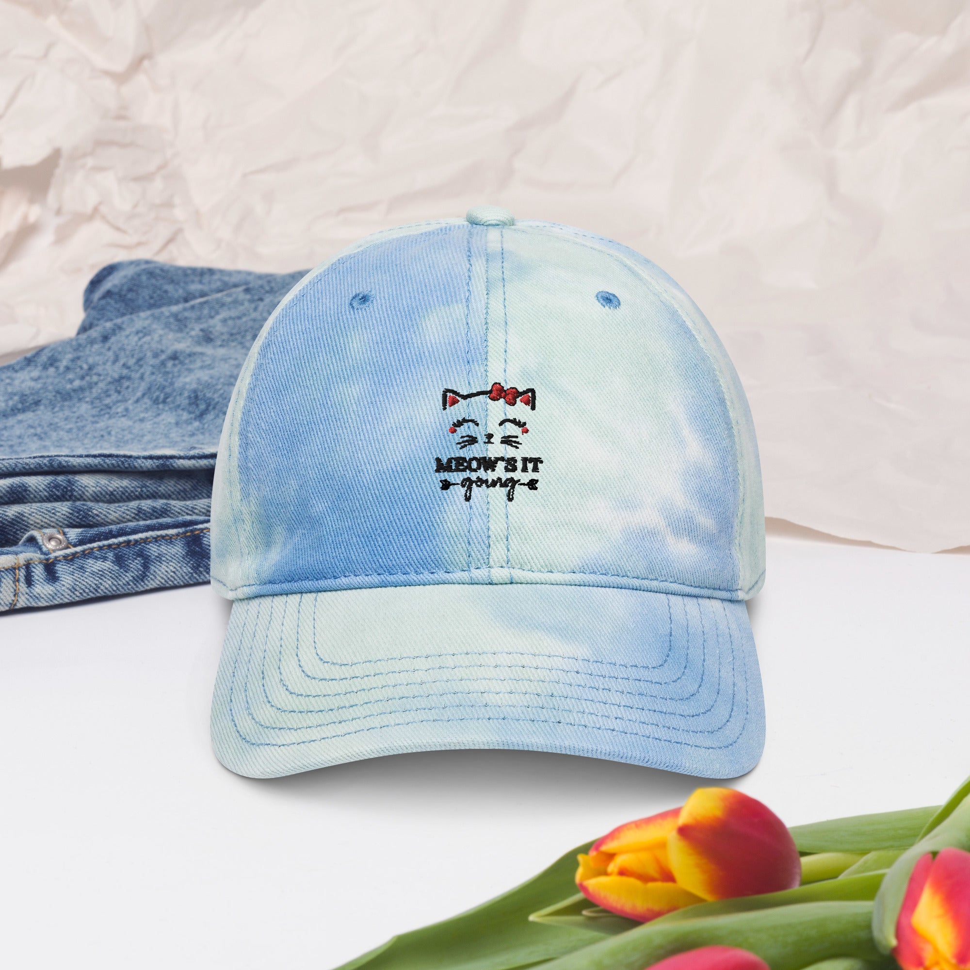 MEOW'S IT GOING - Tie dye hat