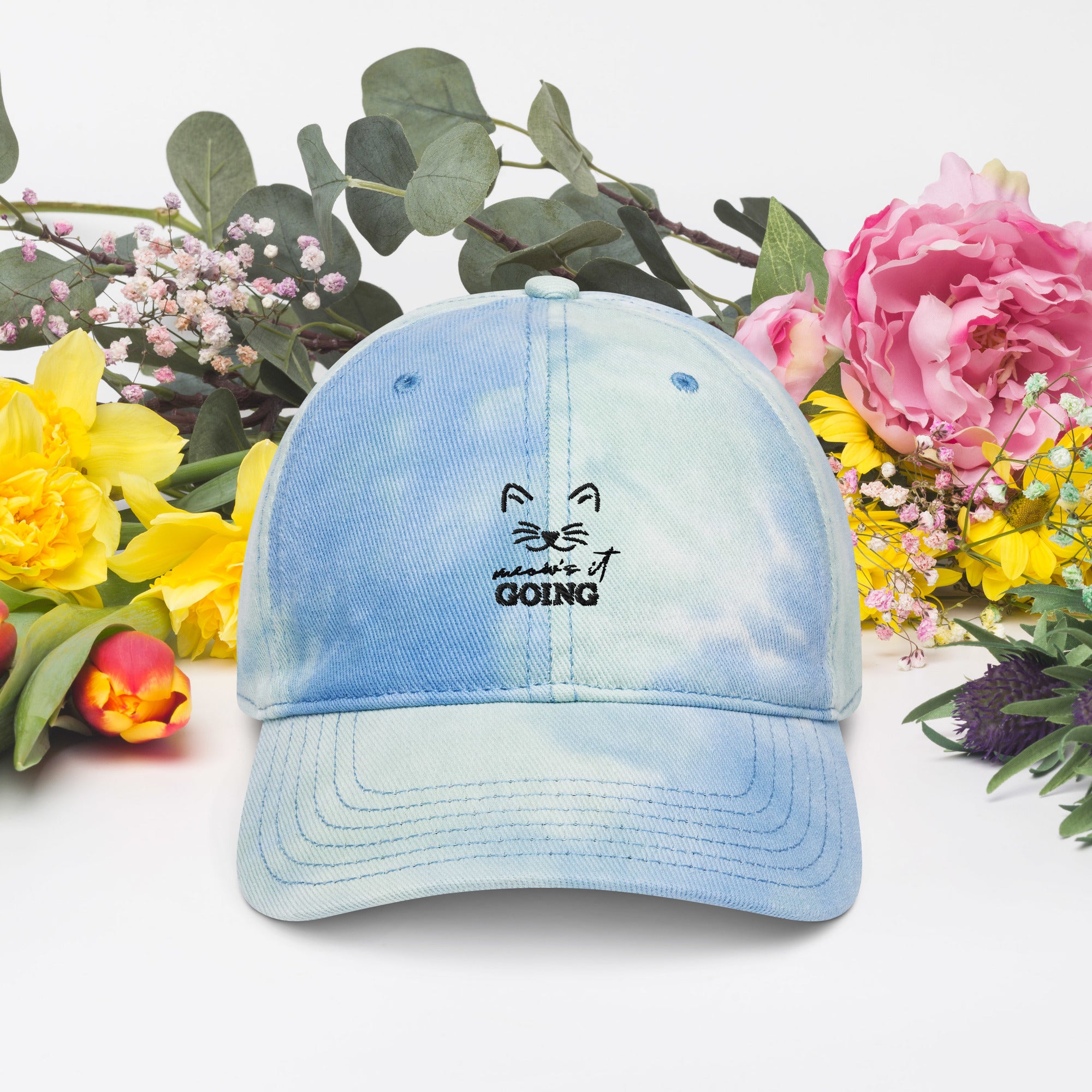 MEOW'S IT GOING - Tie dye hat