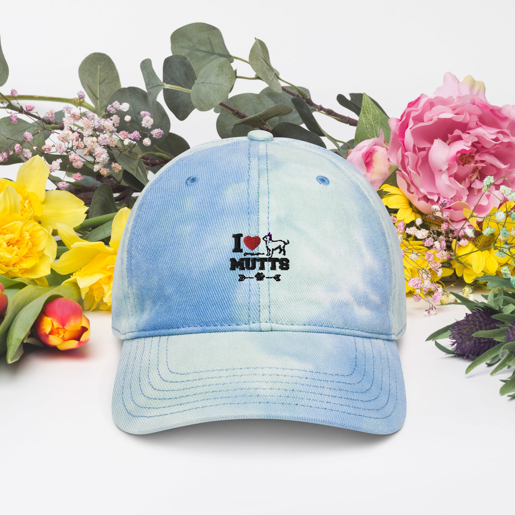 I LOVE OUR MUTTS - Tie dye hat