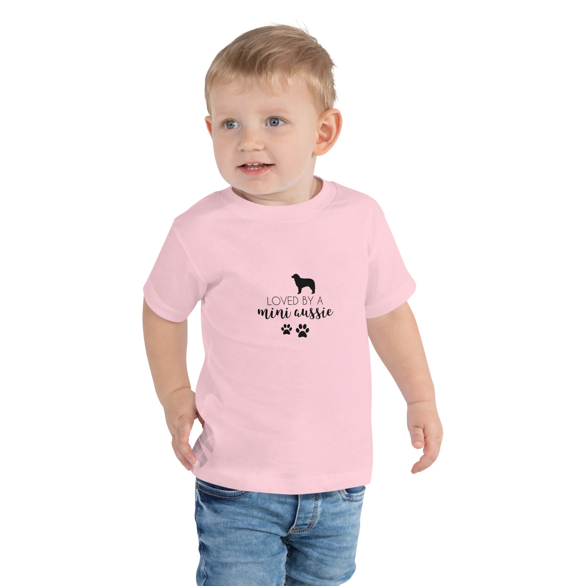 LOVED BY A MINI AUSSIE - Toddler Short Sleeve Tee