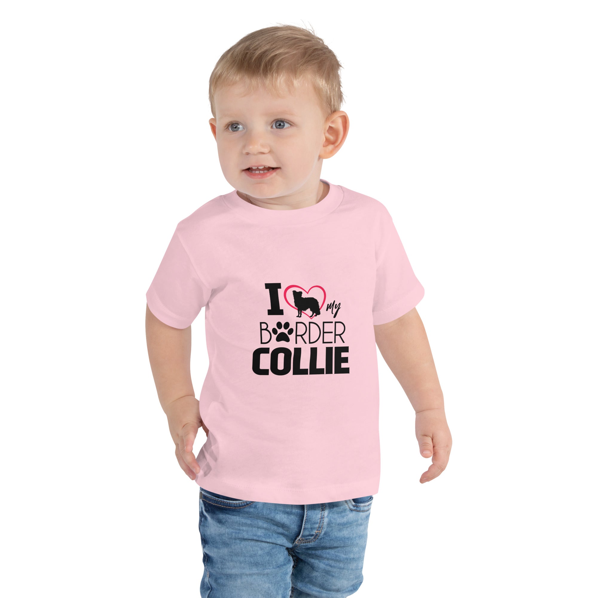 I LOVE MY BORDER COLLIE - Toddler Short Sleeve Tee