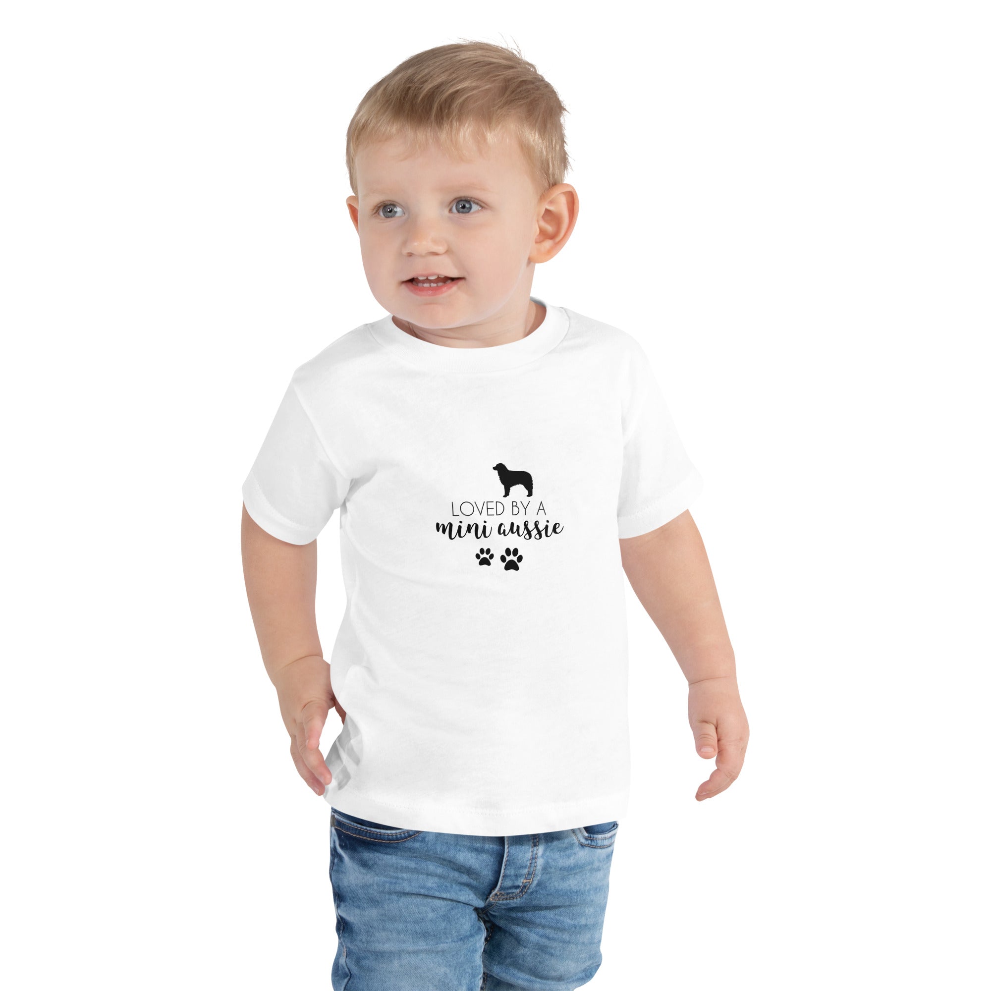 LOVED BY A MINI AUSSIE - Toddler Short Sleeve Tee