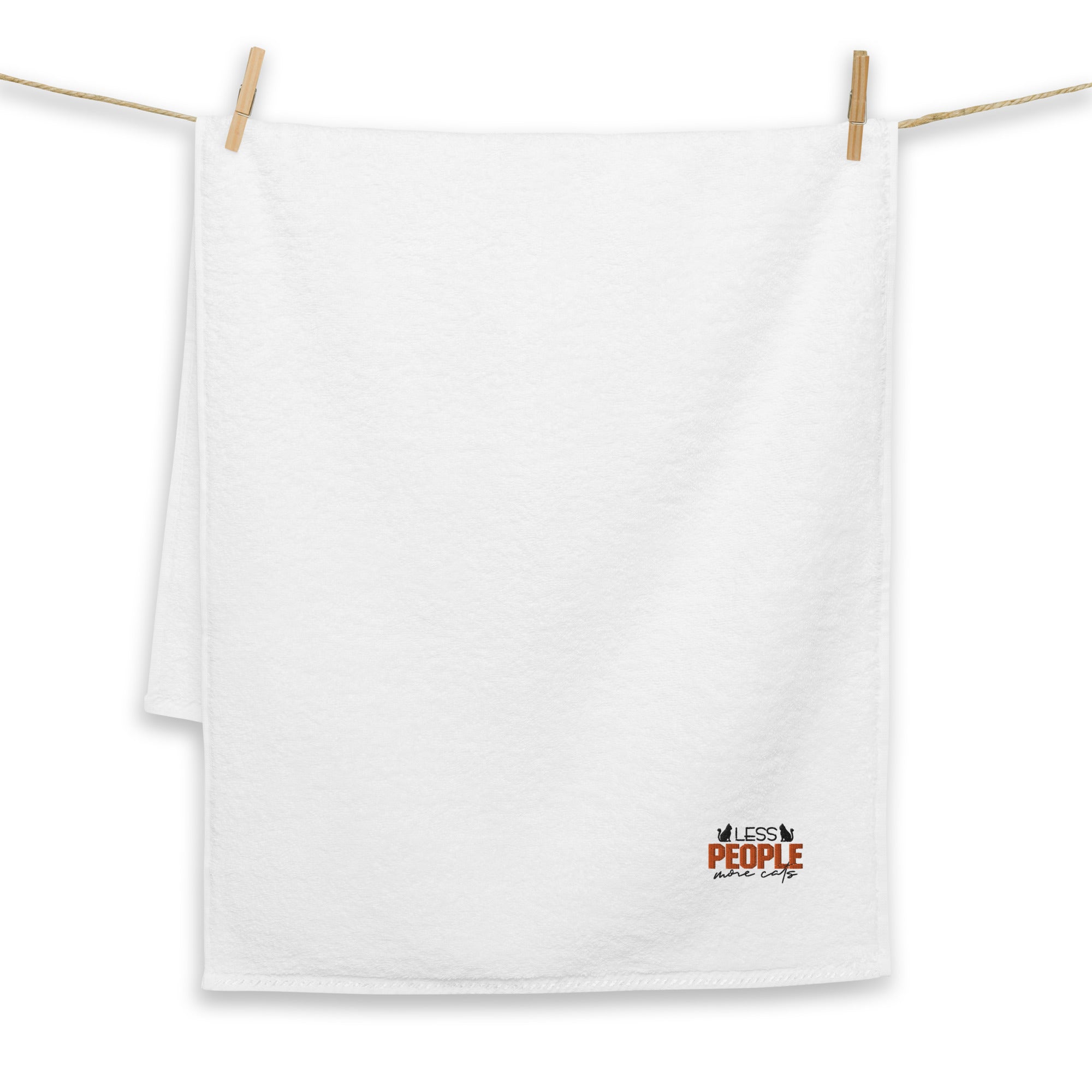 LESS PEOPLE MORE CATS - Turkish cotton towel