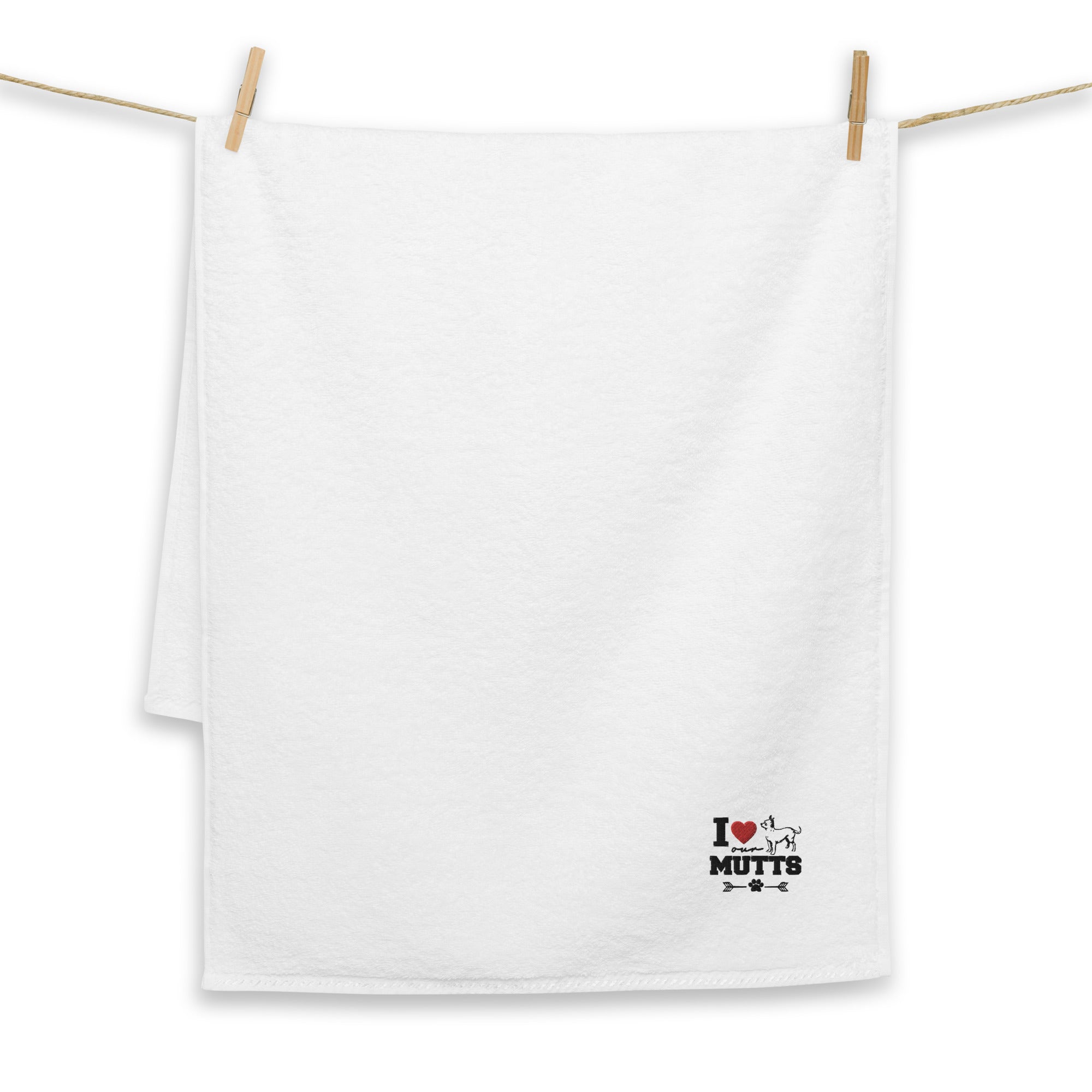 I LOVE OUR MUTTS - Turkish cotton towel