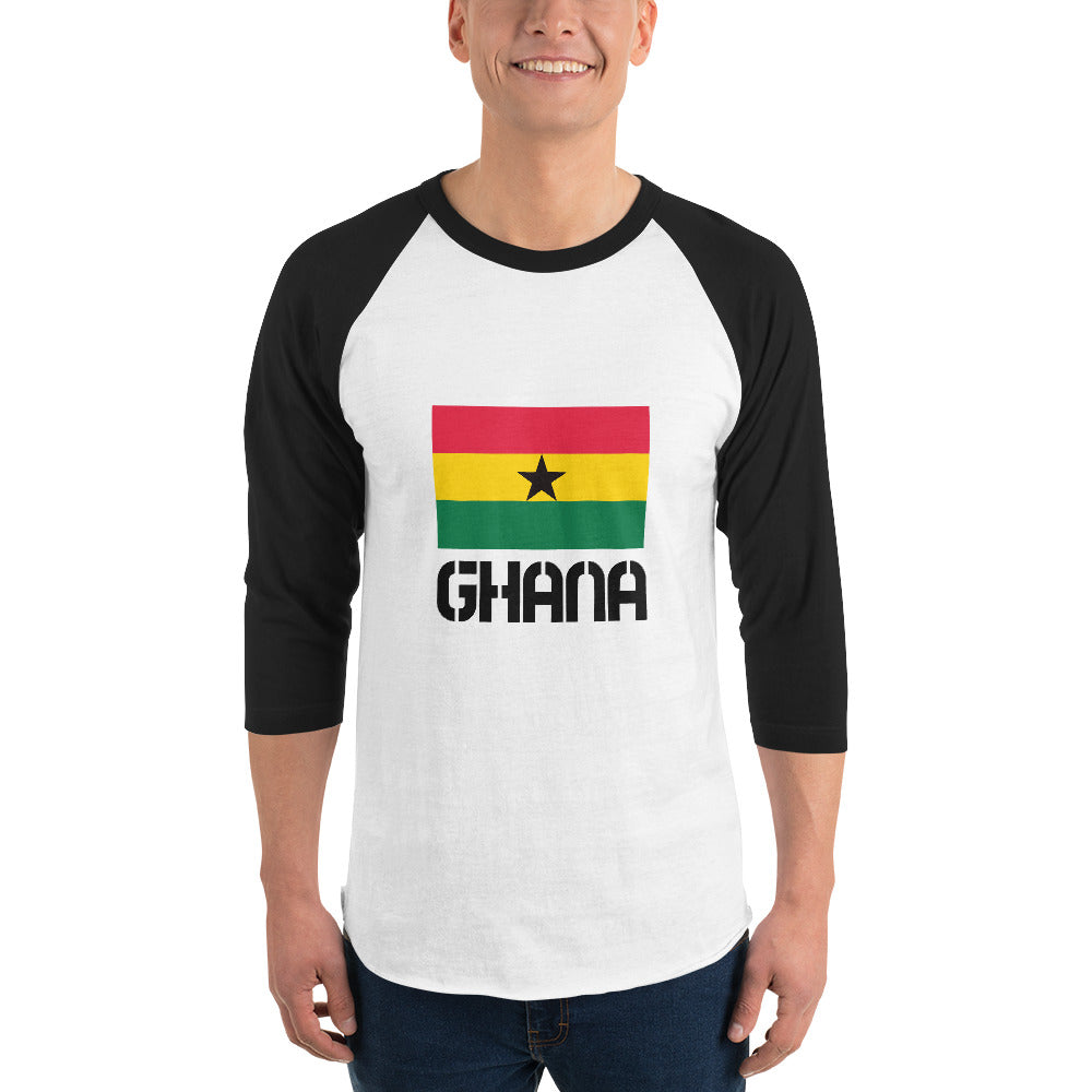 GHANA - 3/4 sleeve raglan shirt