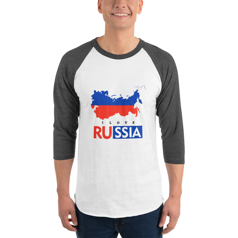 RUSSIA - 3/4 sleeve raglan shirt