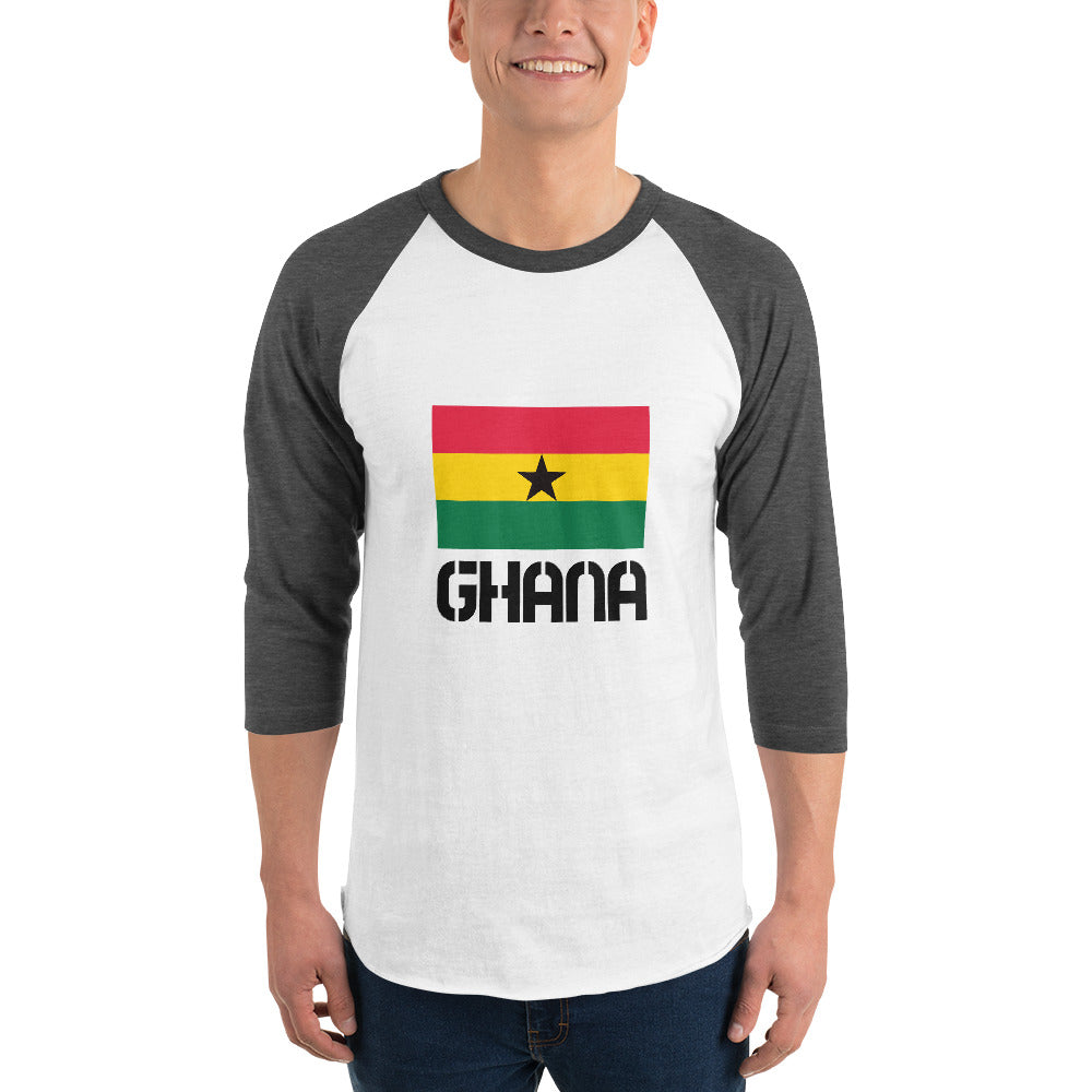 GHANA - 3/4 sleeve raglan shirt