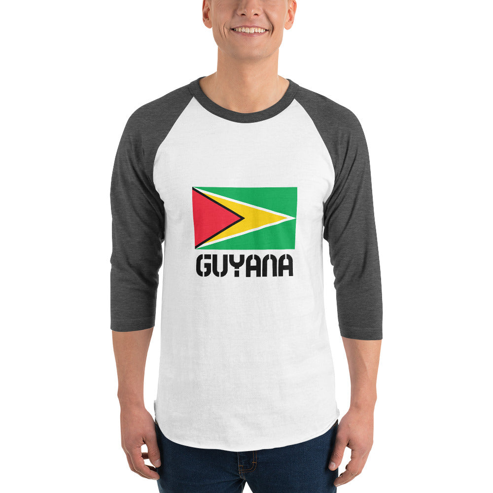 GUYANA - 3/4 sleeve raglan shirt