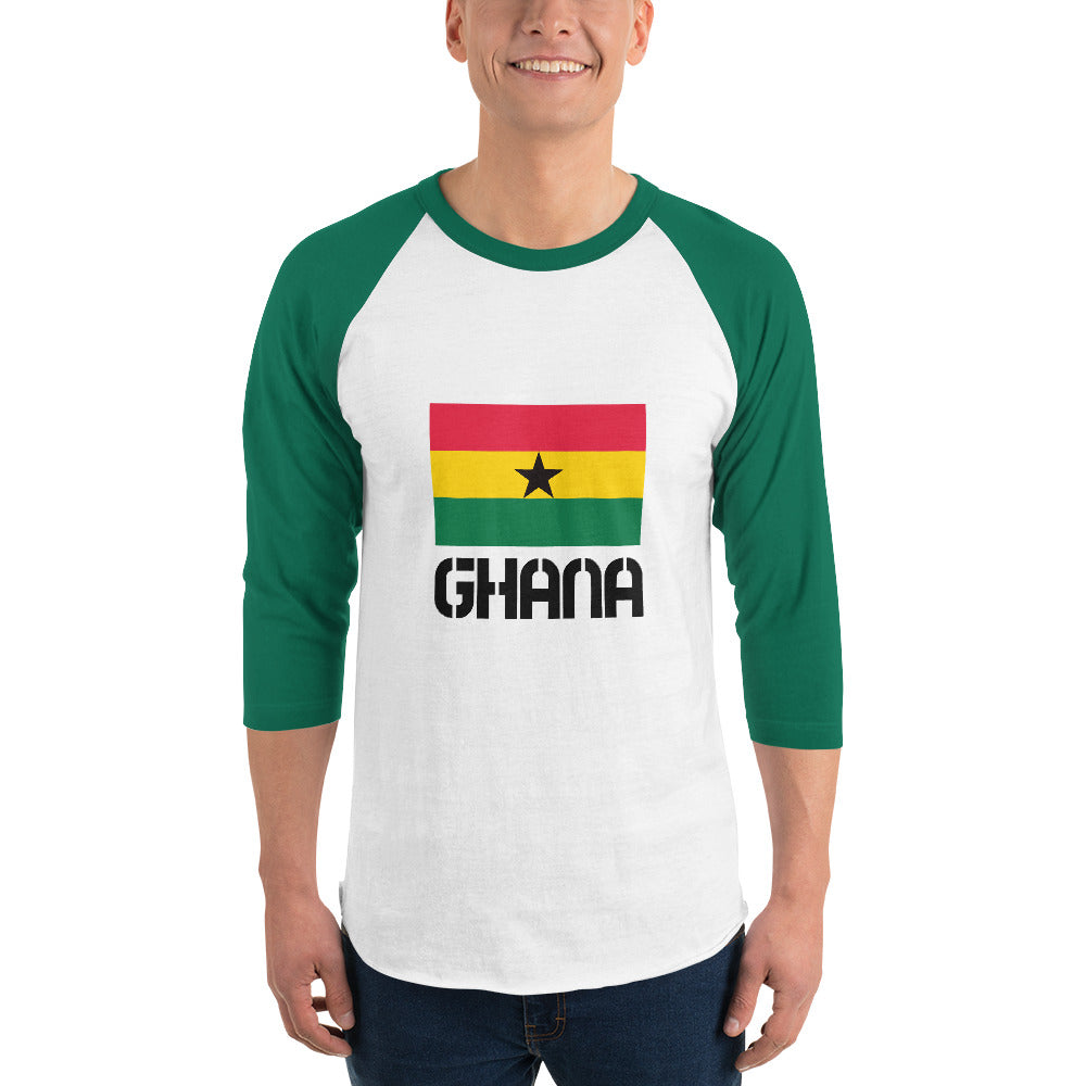 GHANA - 3/4 sleeve raglan shirt