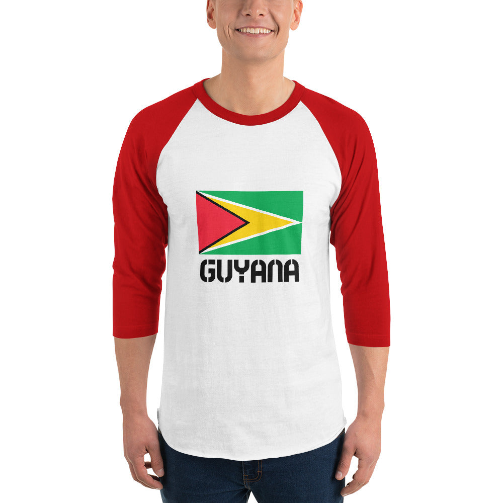 GUYANA - 3/4 sleeve raglan shirt