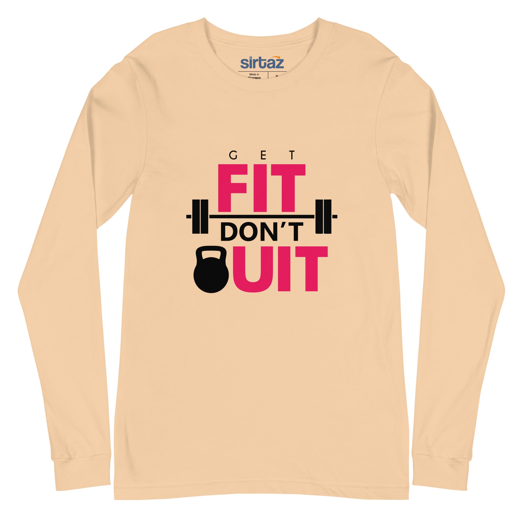 GET FIT DON'T QUIT - Unisex Long Sleeve Tee