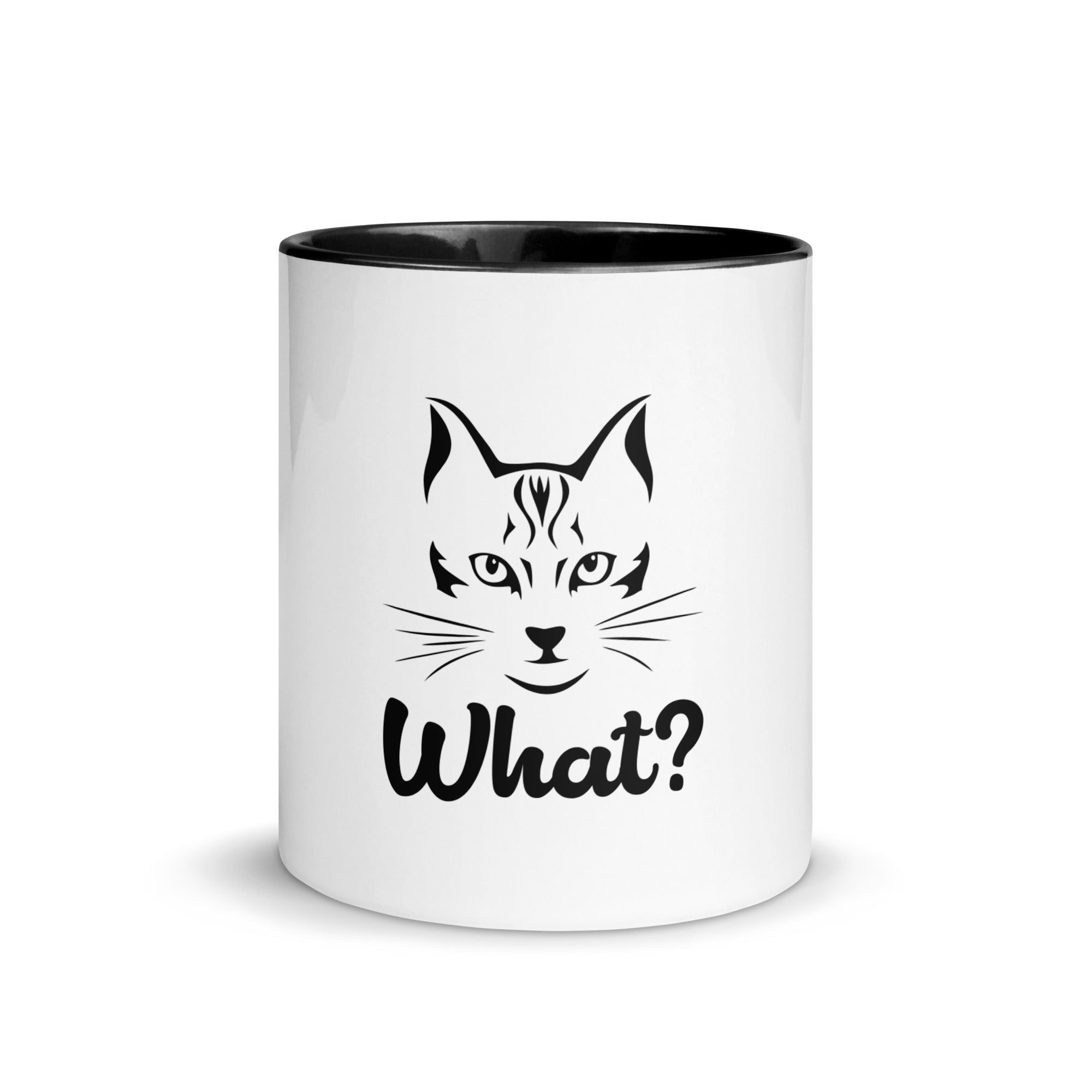 WHAT? - Mug with Color Inside