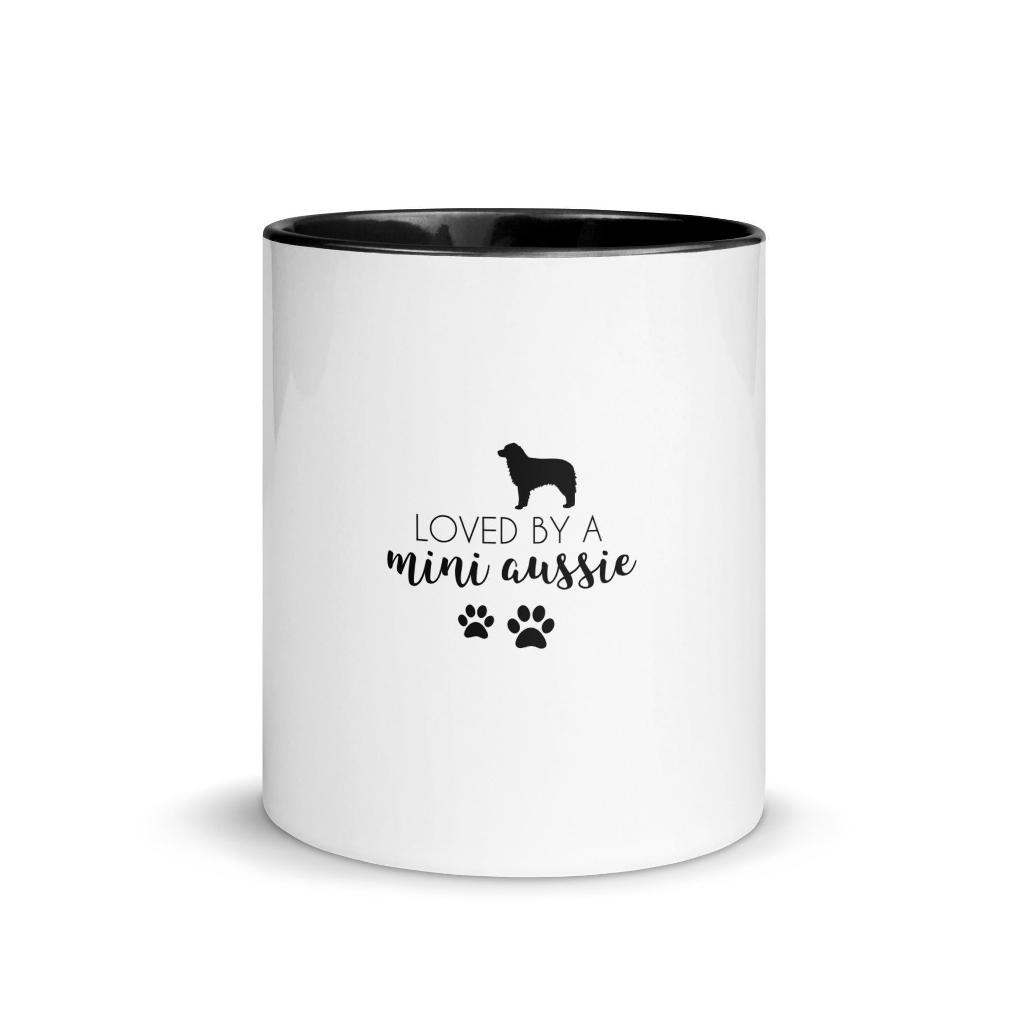 LOVED BY A MINI AUSSIE - Mug with Color Inside