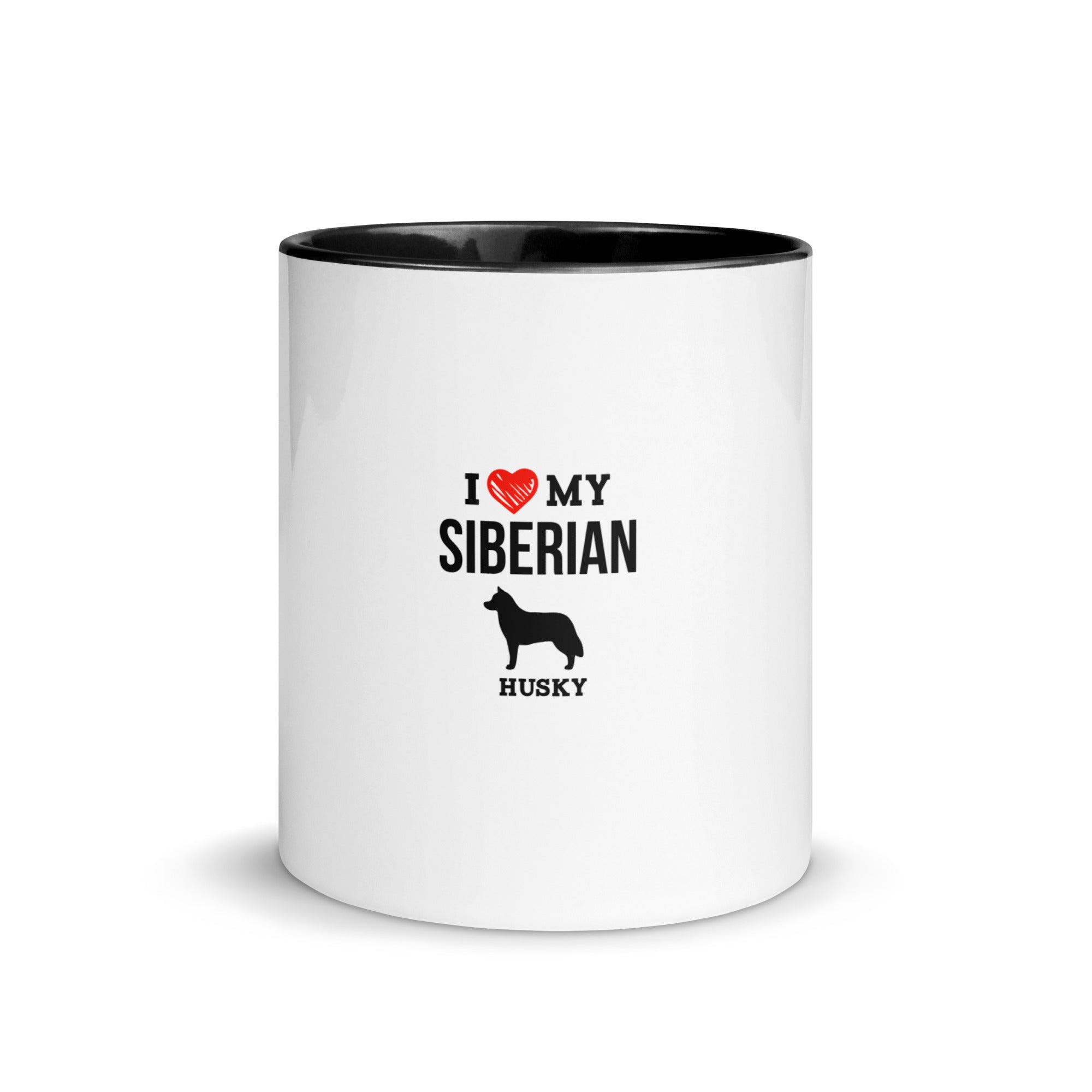 I LOVE MY SIBERIAN HUSKY - Mug with Color Inside