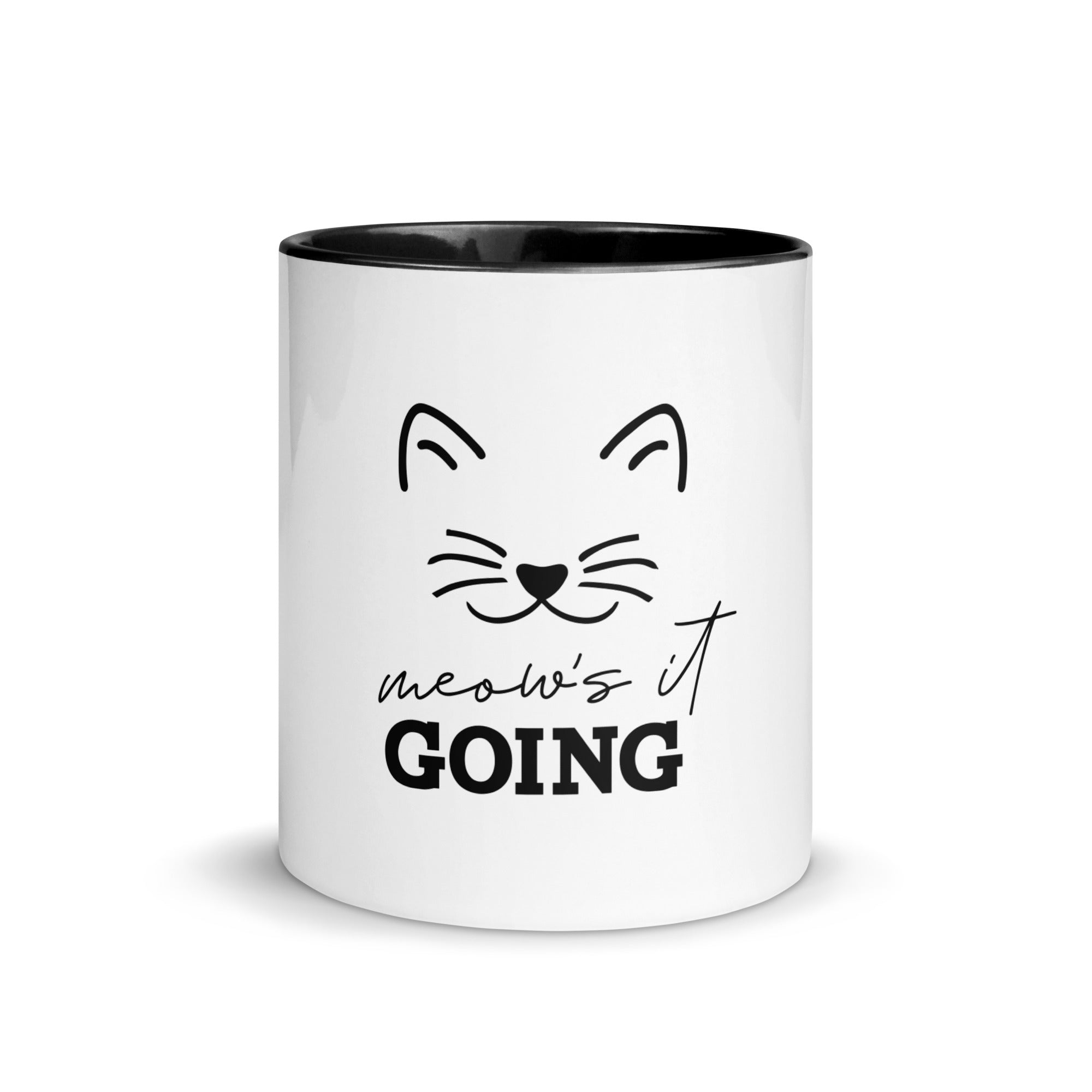 MEOW'S IT GOING - Mug with Color Inside