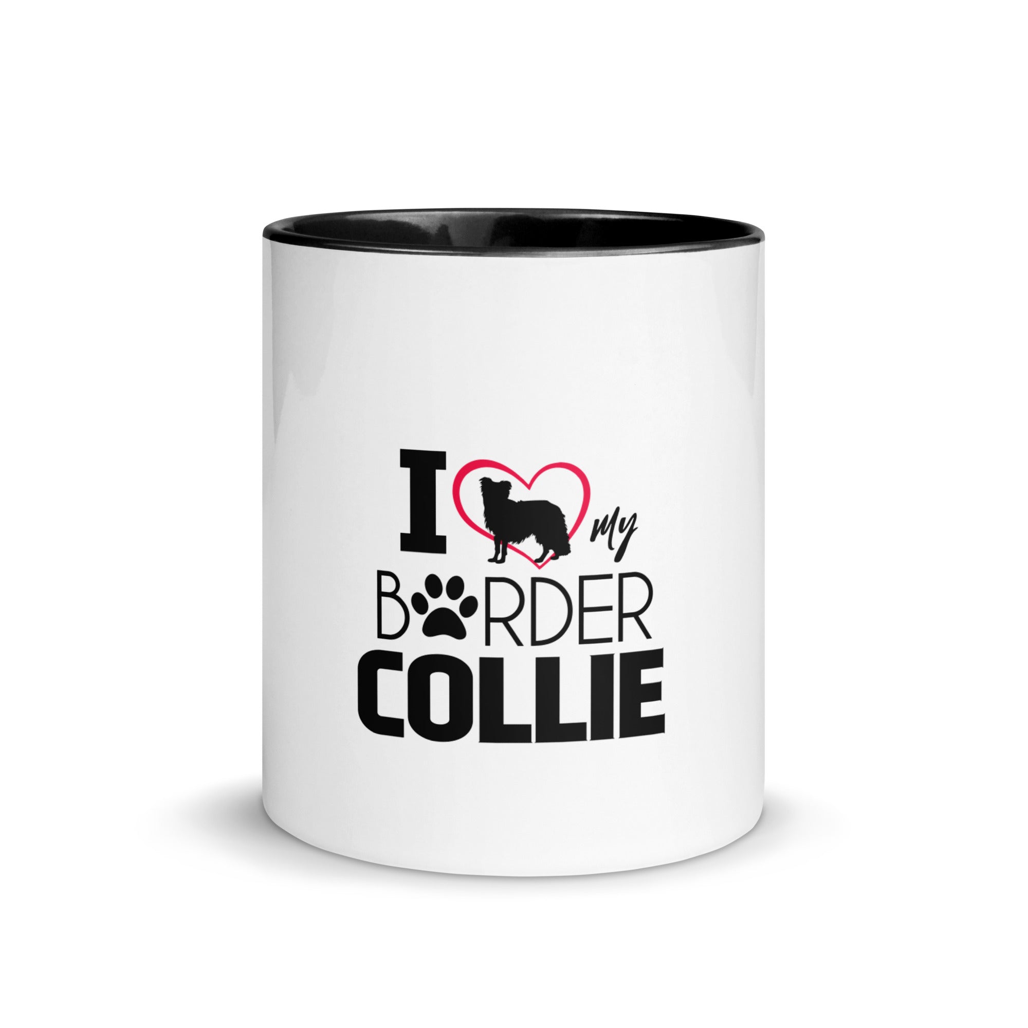 I LOVE MY BORDER COLLIE - Mug with Color Inside