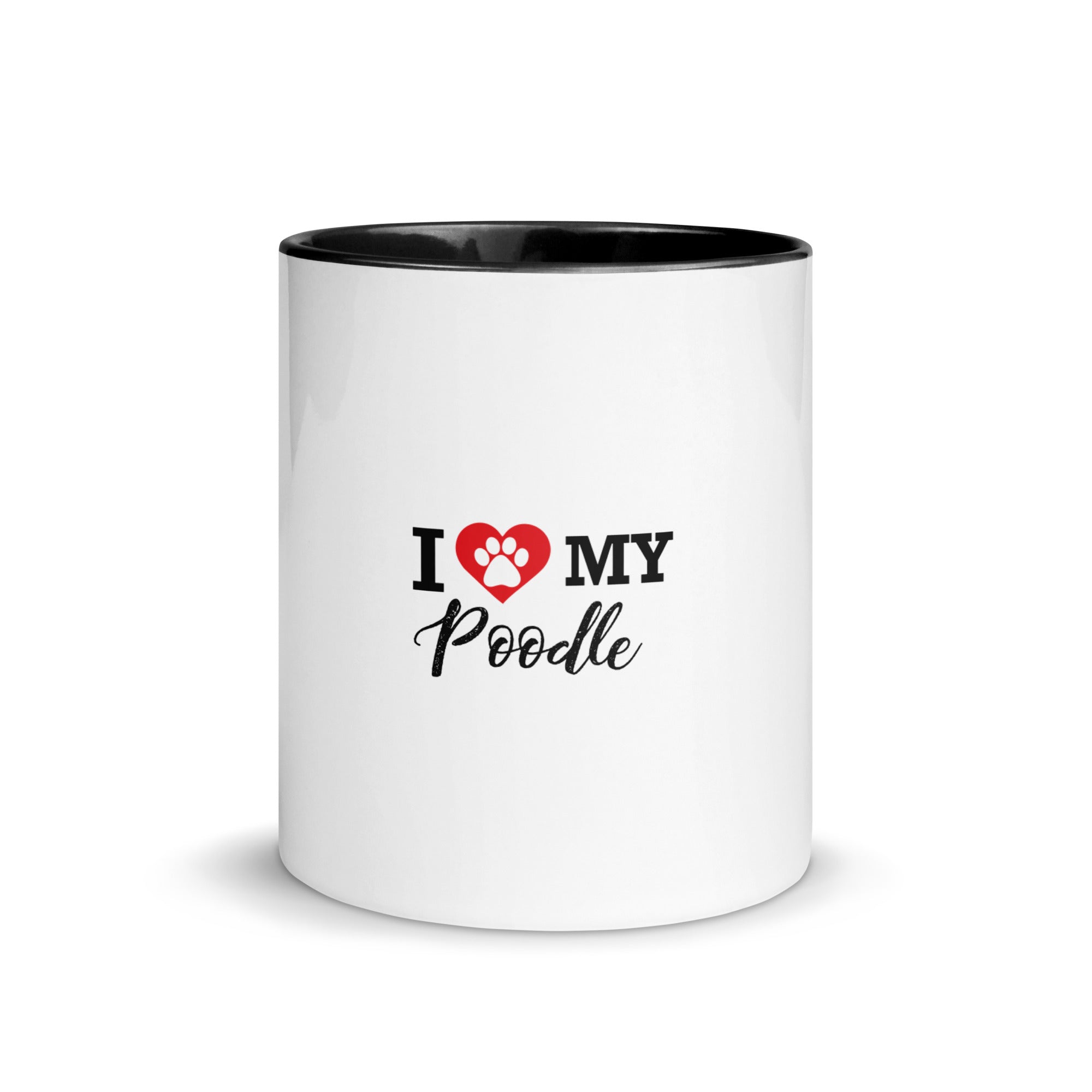 I LOVE MY POODLE - Mug with Color Inside