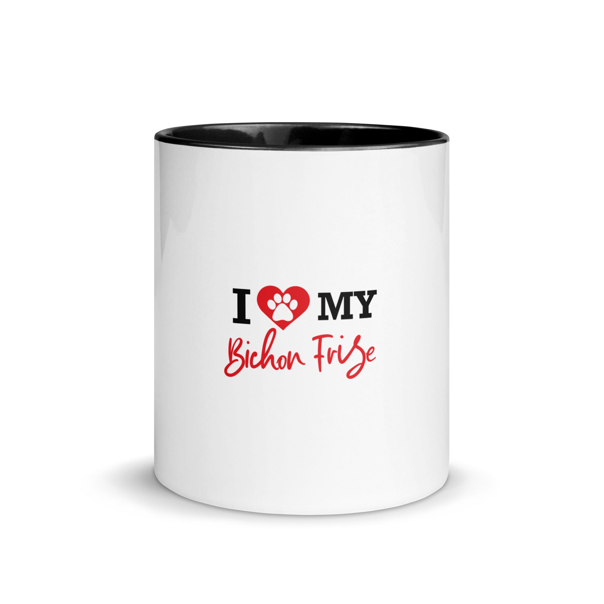 I LOVE MY BICHON FRISE - Mug with Color Inside