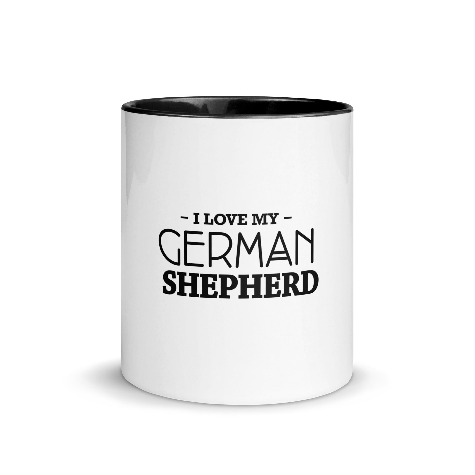 I LOVE MY GERMAN SHEPHERD - Mug with Color Inside