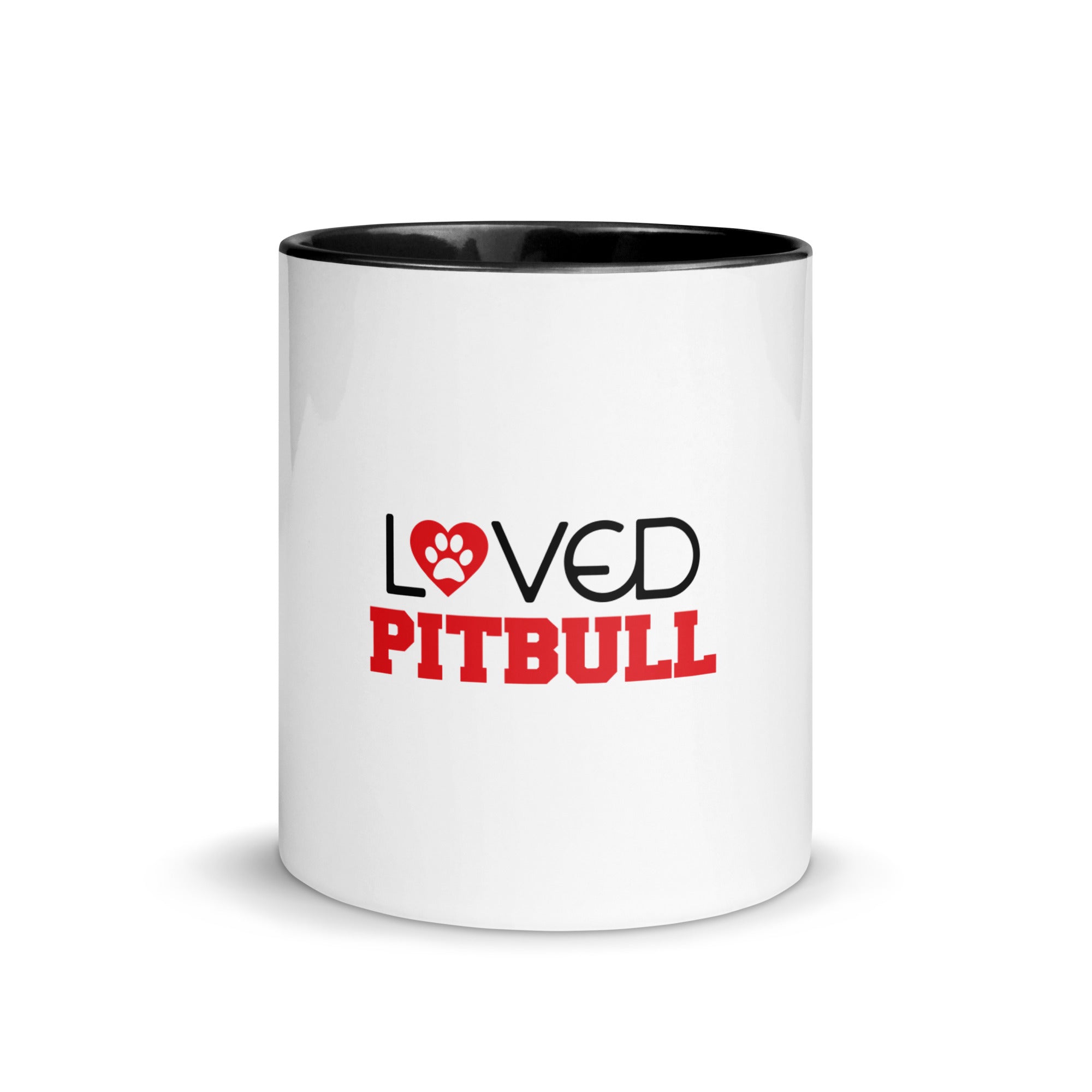 LOVED PITBULL - Mug with Color Inside