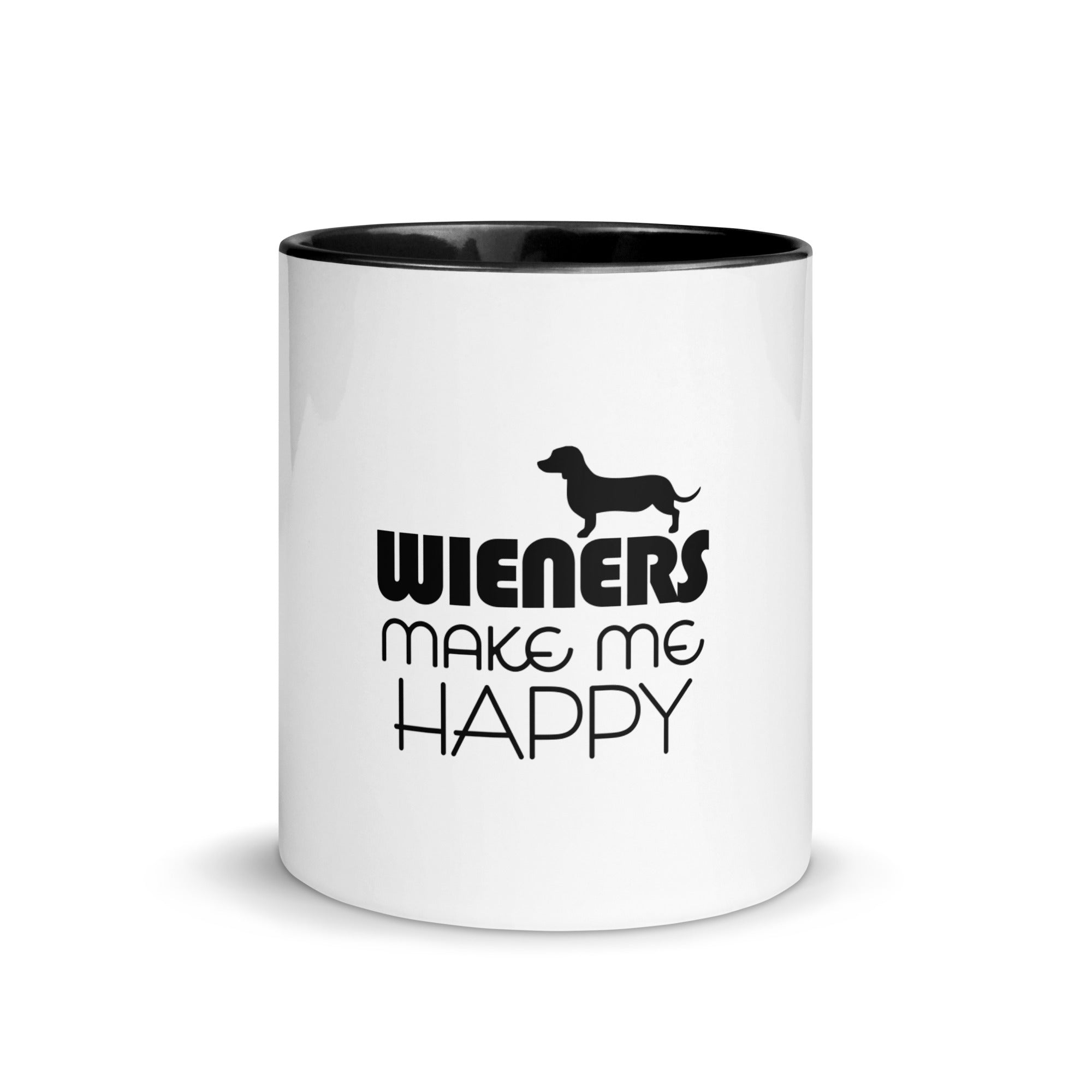 WIENERS MAKE ME HAPPY - Mug with Color Inside
