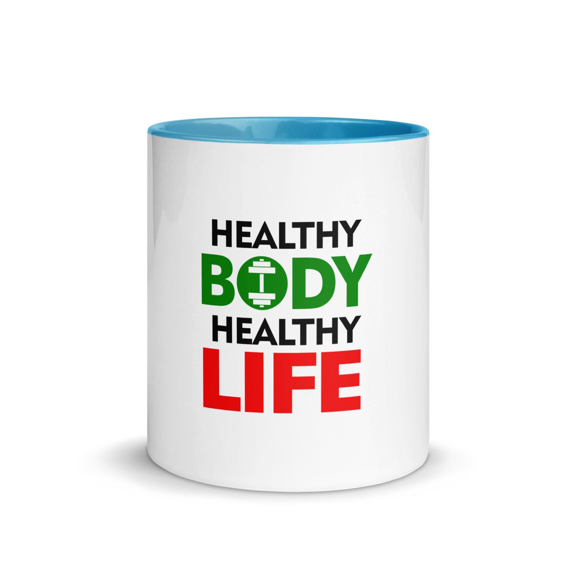 HEALTHY BODY HEALTHY LIFE - Mug with Color Inside