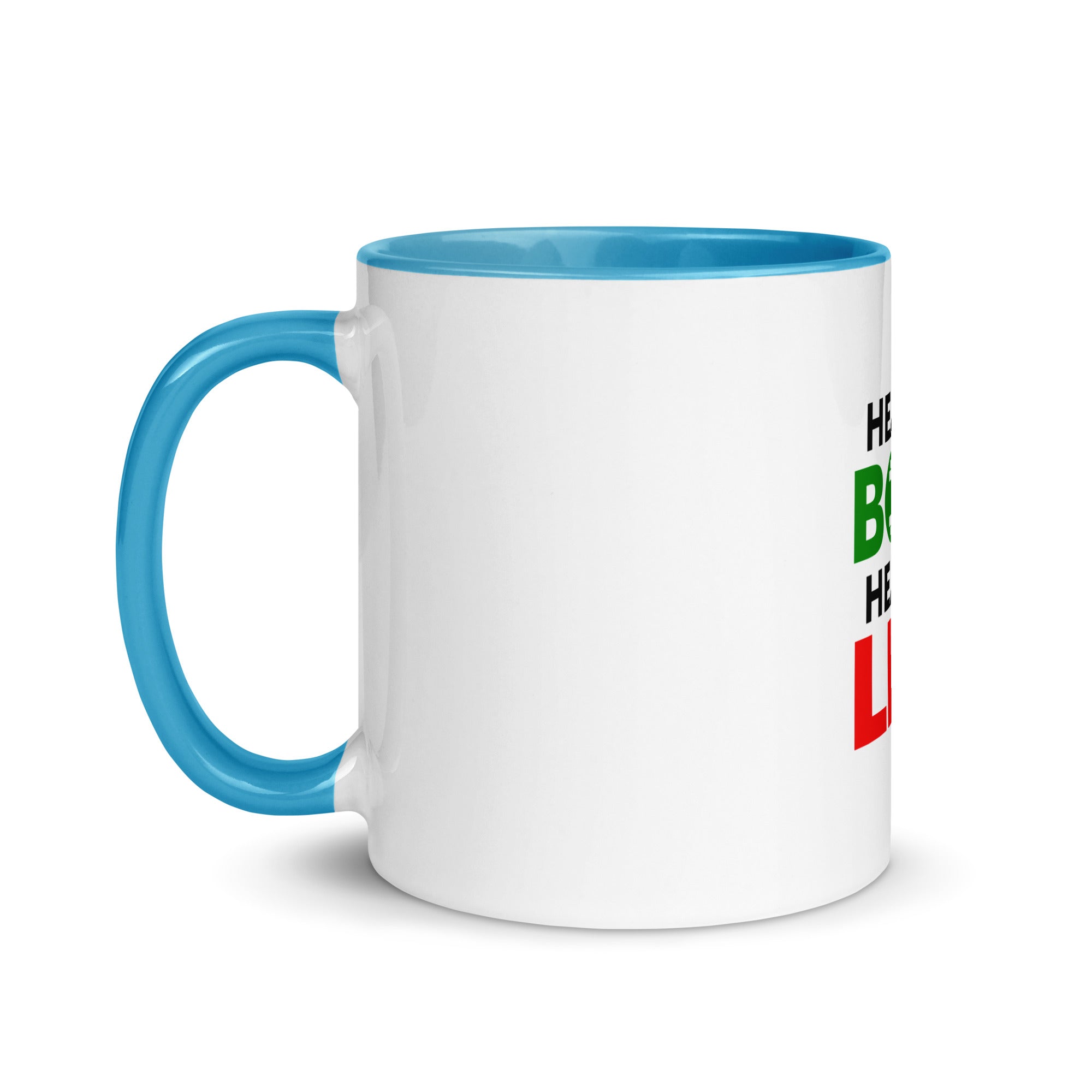 HEALTHY BODY HEALTHY LIFE - Mug with Color Inside