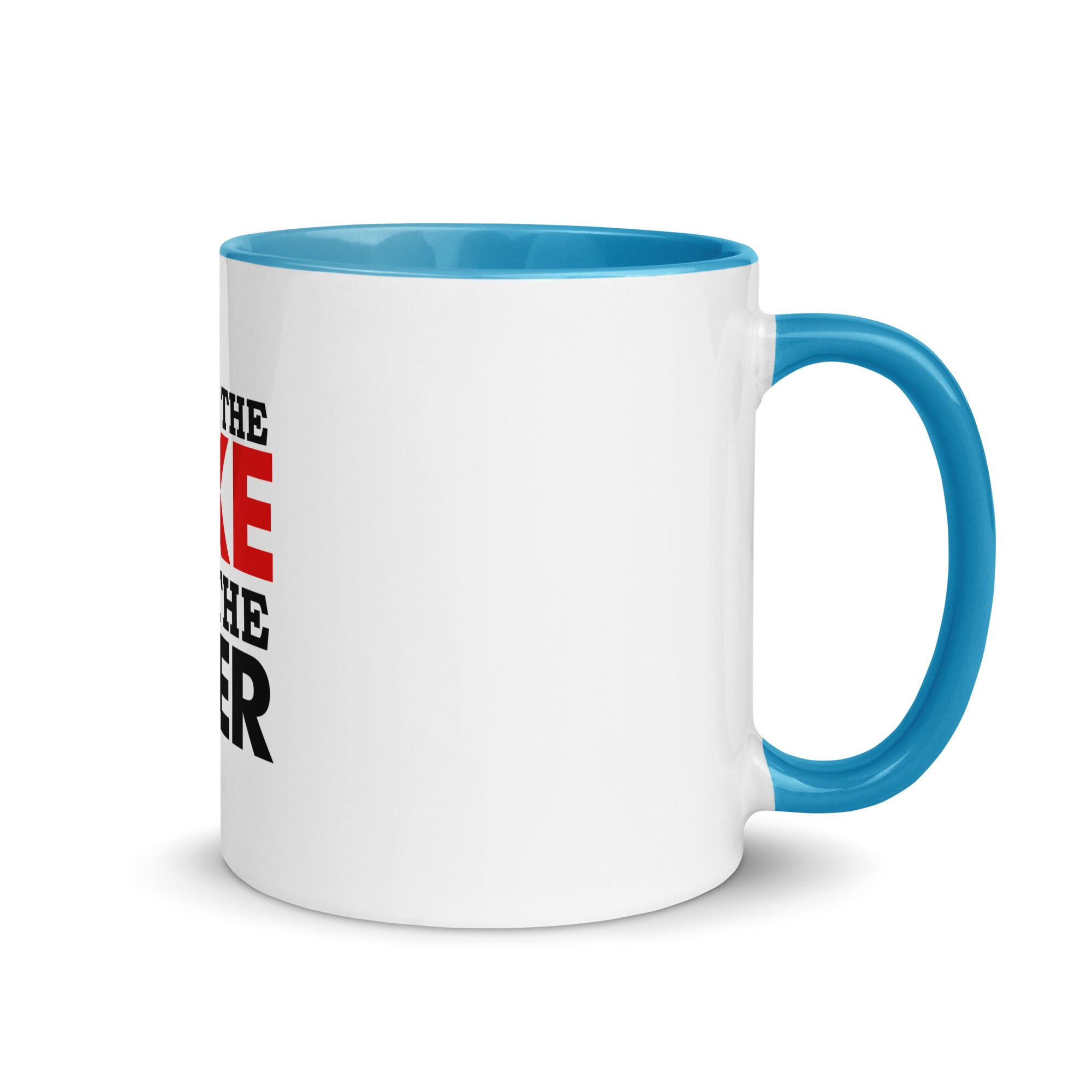 FORGET THE BIKE RIDE THE BIKER - Mug with Color Inside