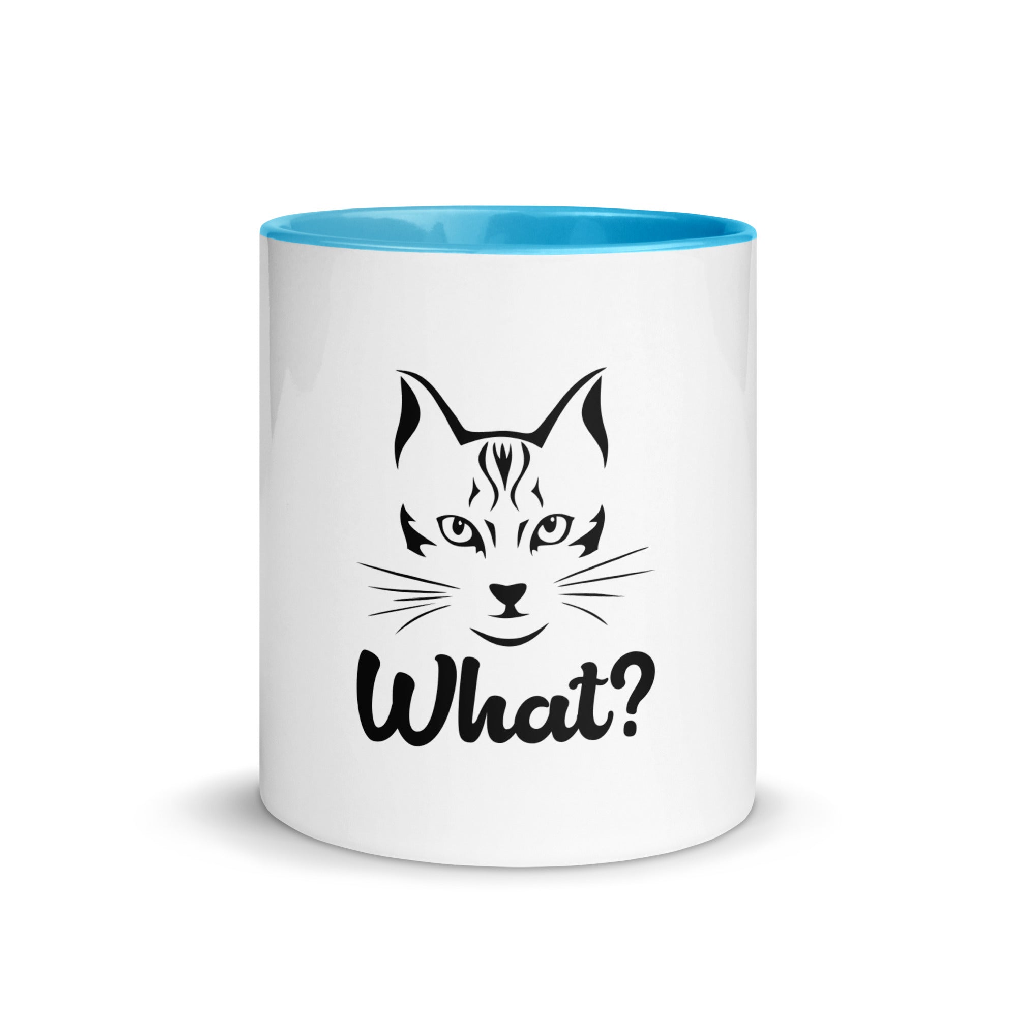 WHAT? - Mug with Color Inside