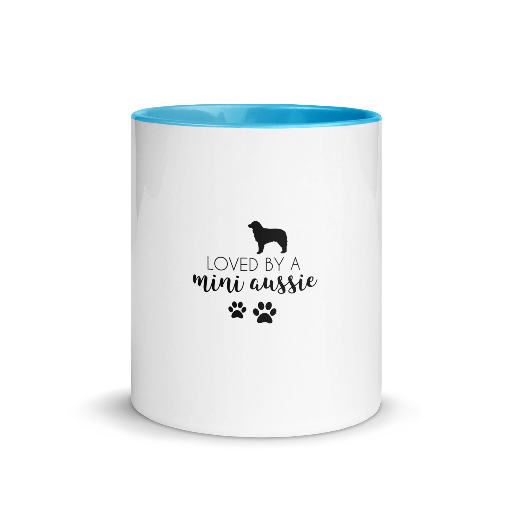 LOVED BY A MINI AUSSIE - Mug with Color Inside