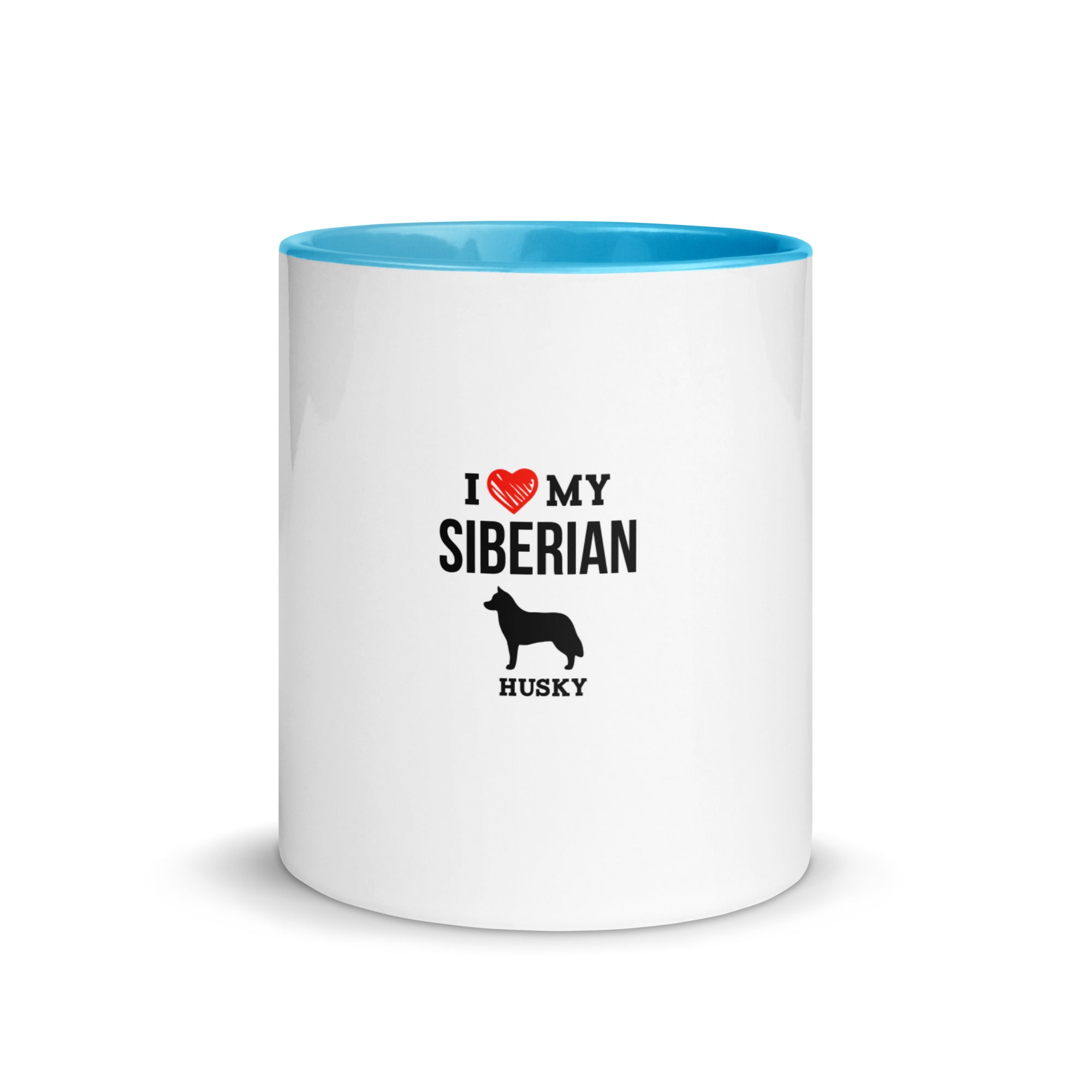 I LOVE MY SIBERIAN HUSKY - Mug with Color Inside