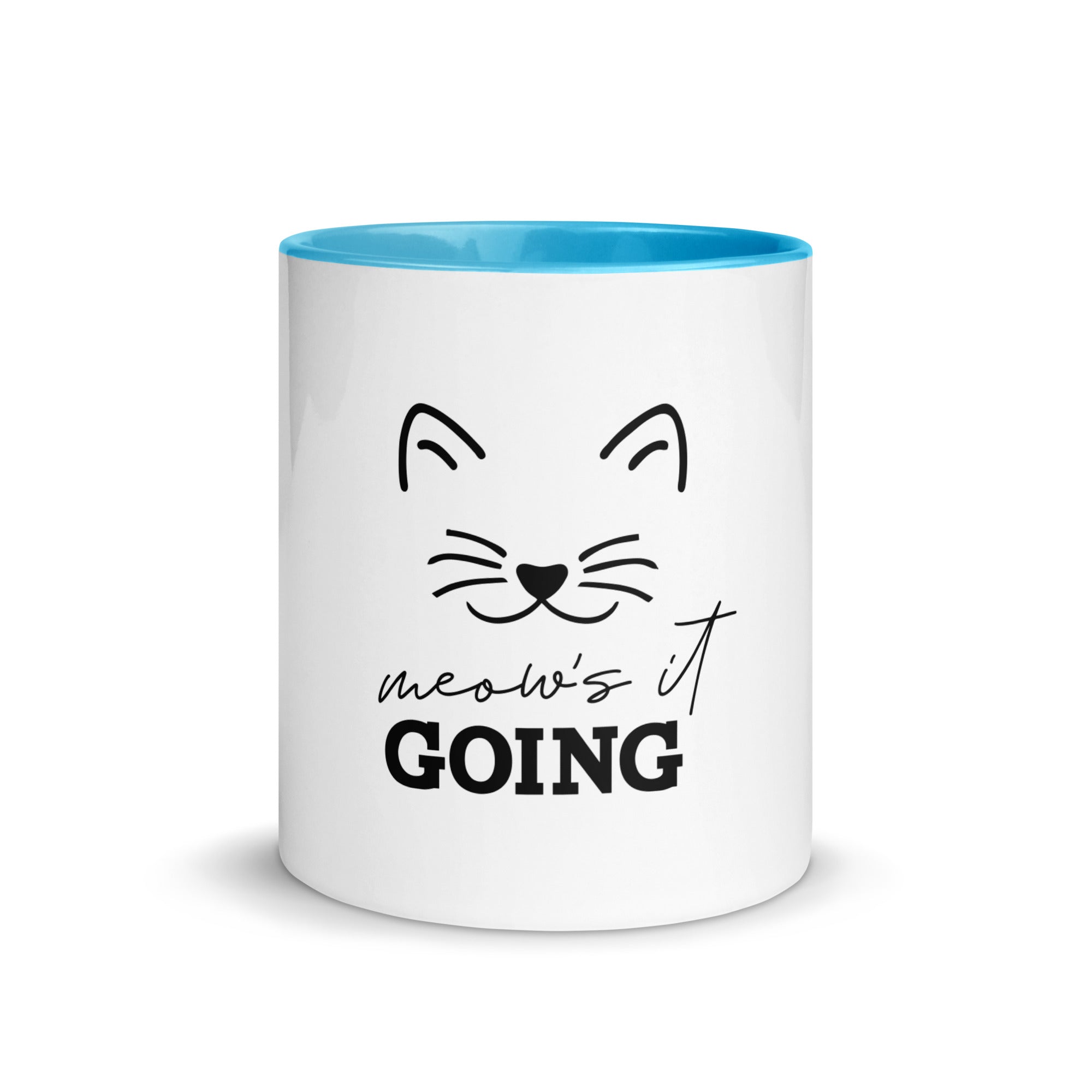 MEOW'S IT GOING - Mug with Color Inside