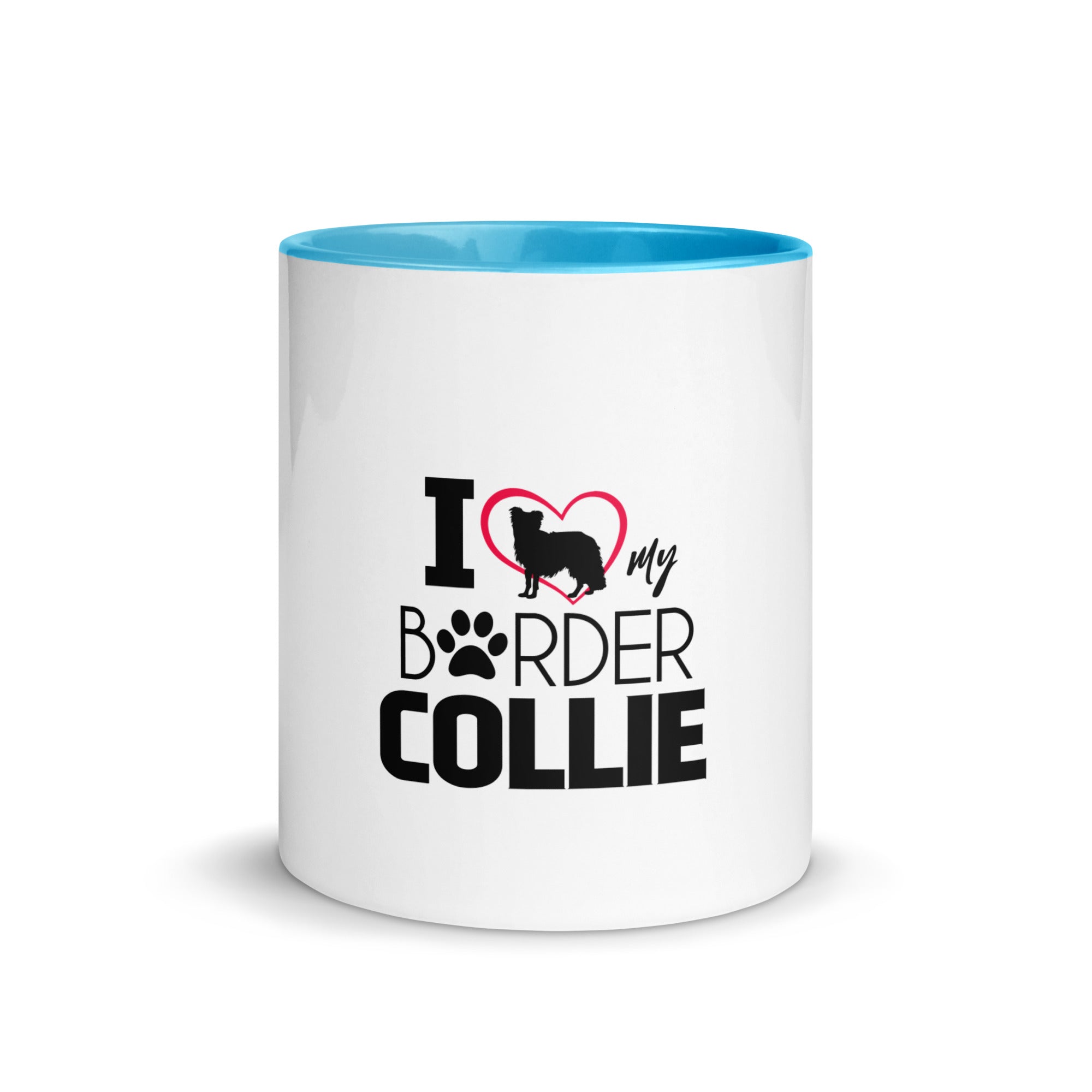 I LOVE MY BORDER COLLIE - Mug with Color Inside