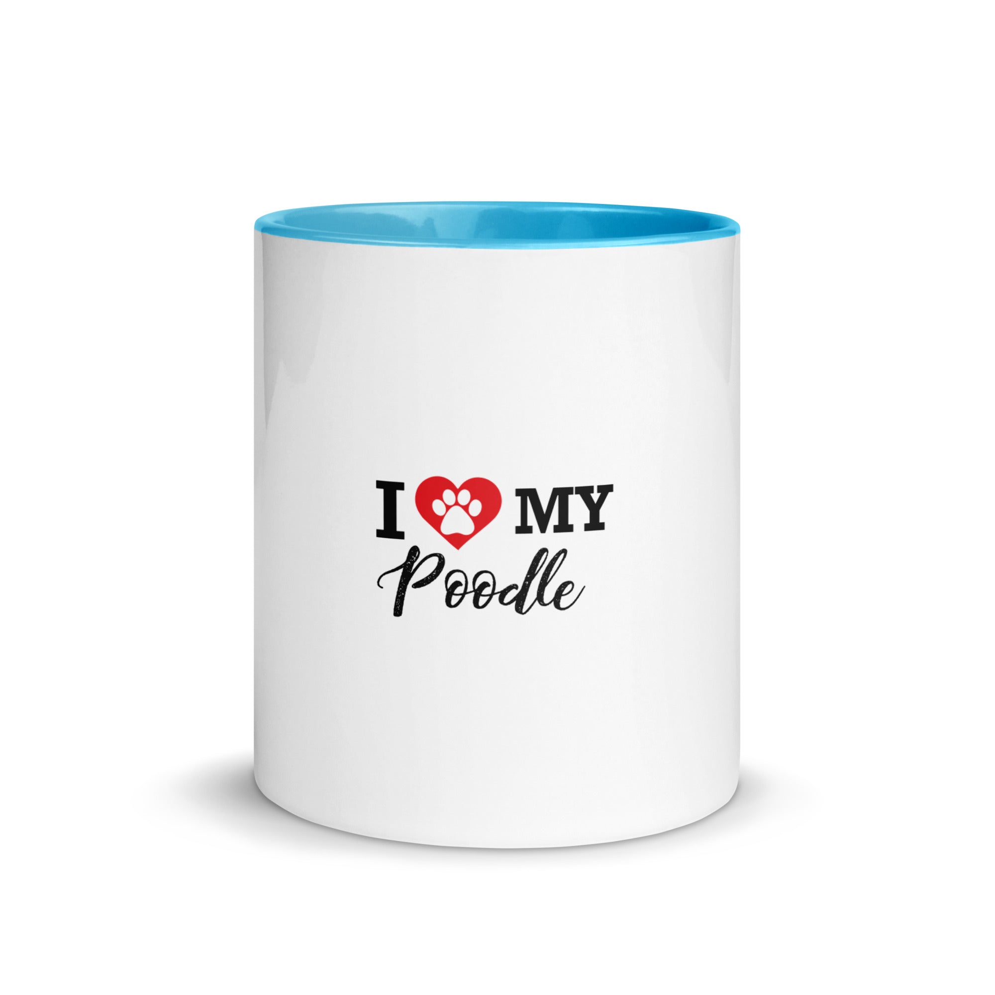 I LOVE MY POODLE - Mug with Color Inside