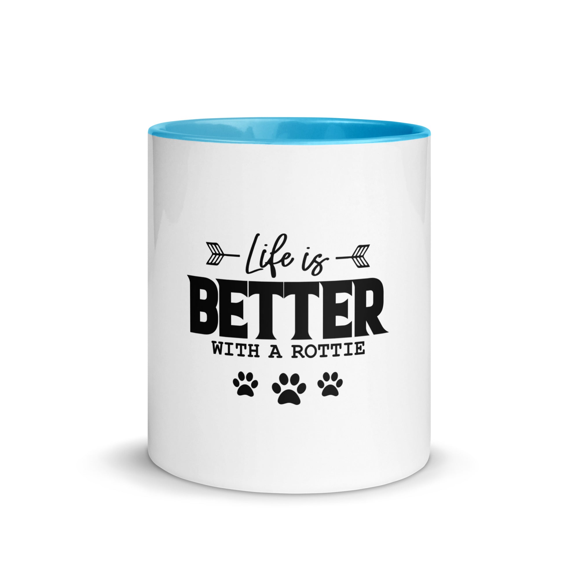 LIFE IS BETTER WITH A ROTTIE - Mug with Color Inside