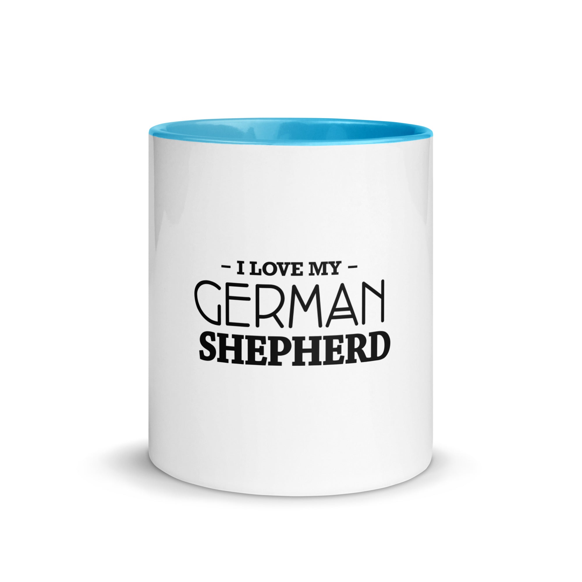 I LOVE MY GERMAN SHEPHERD - Mug with Color Inside