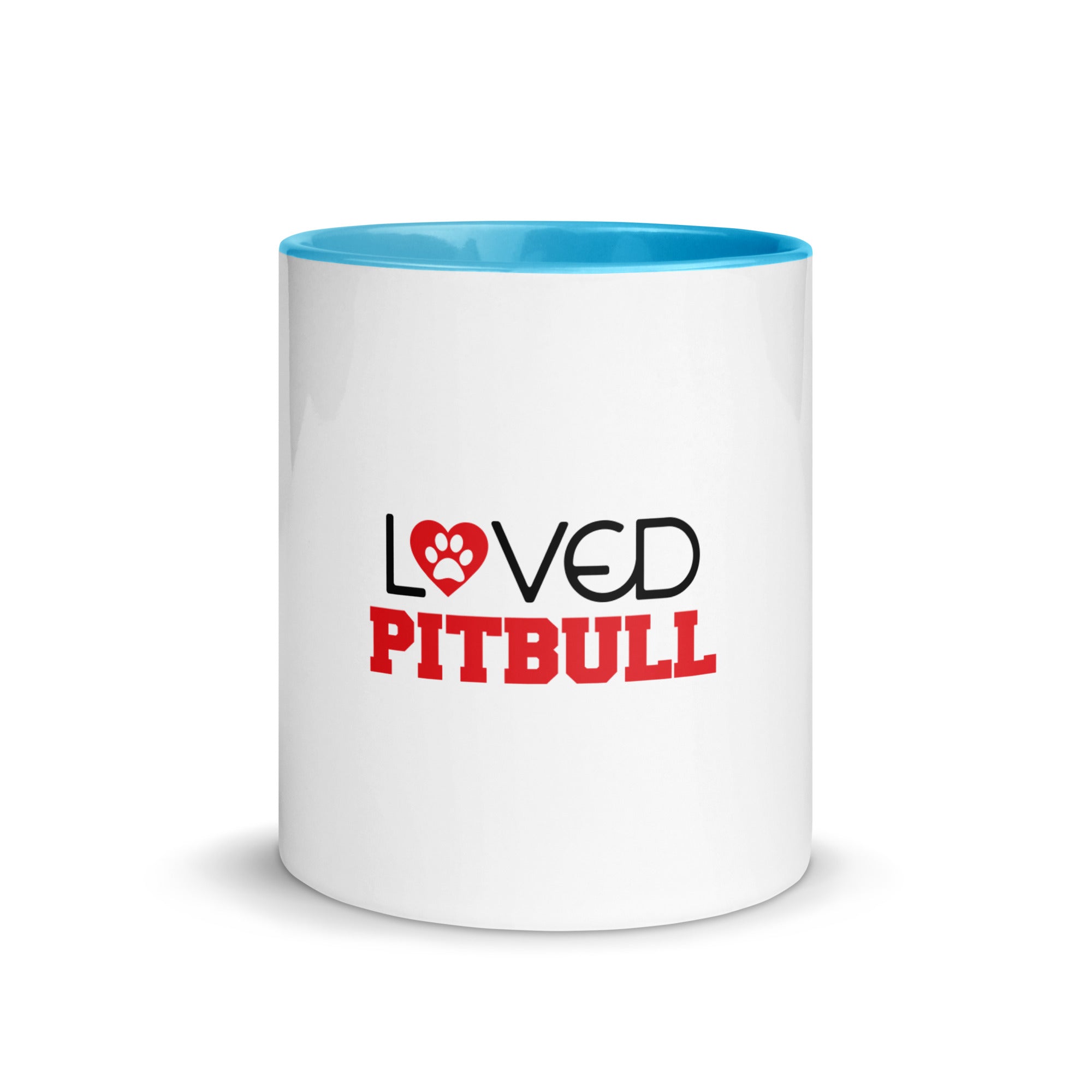 LOVED PITBULL - Mug with Color Inside