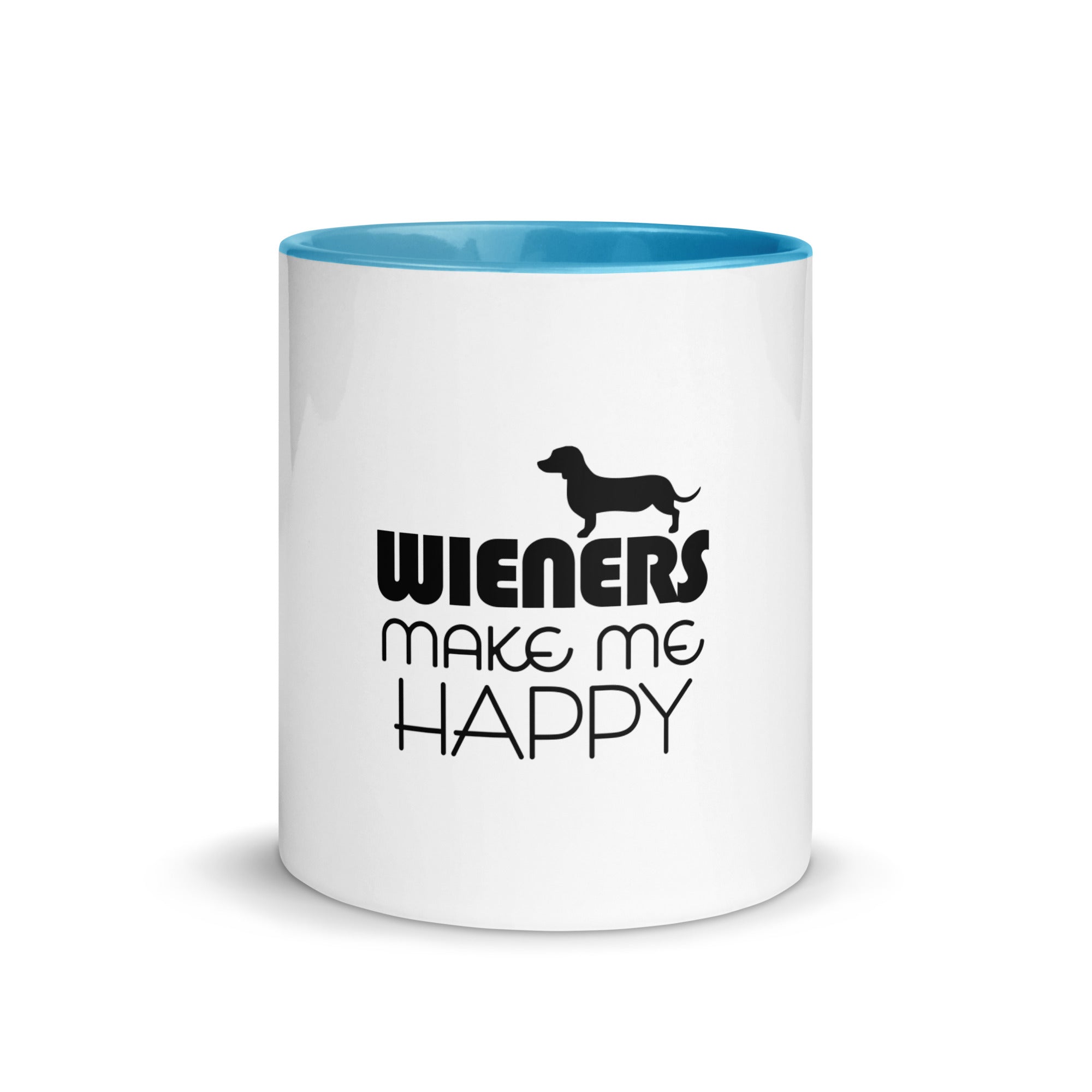 WIENERS MAKE ME HAPPY - Mug with Color Inside