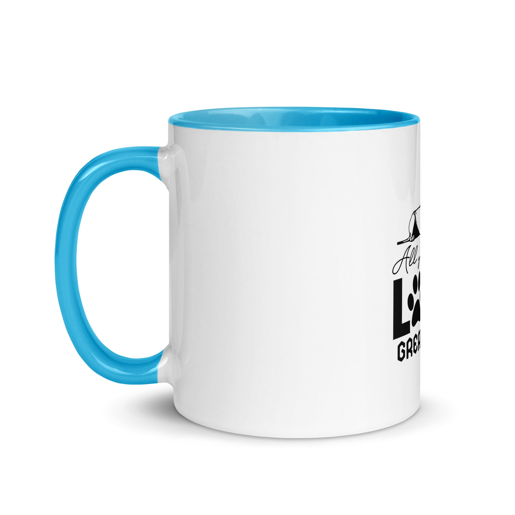 ALL YOU NEED LOVE GREAT DANE - Mug with Color Inside