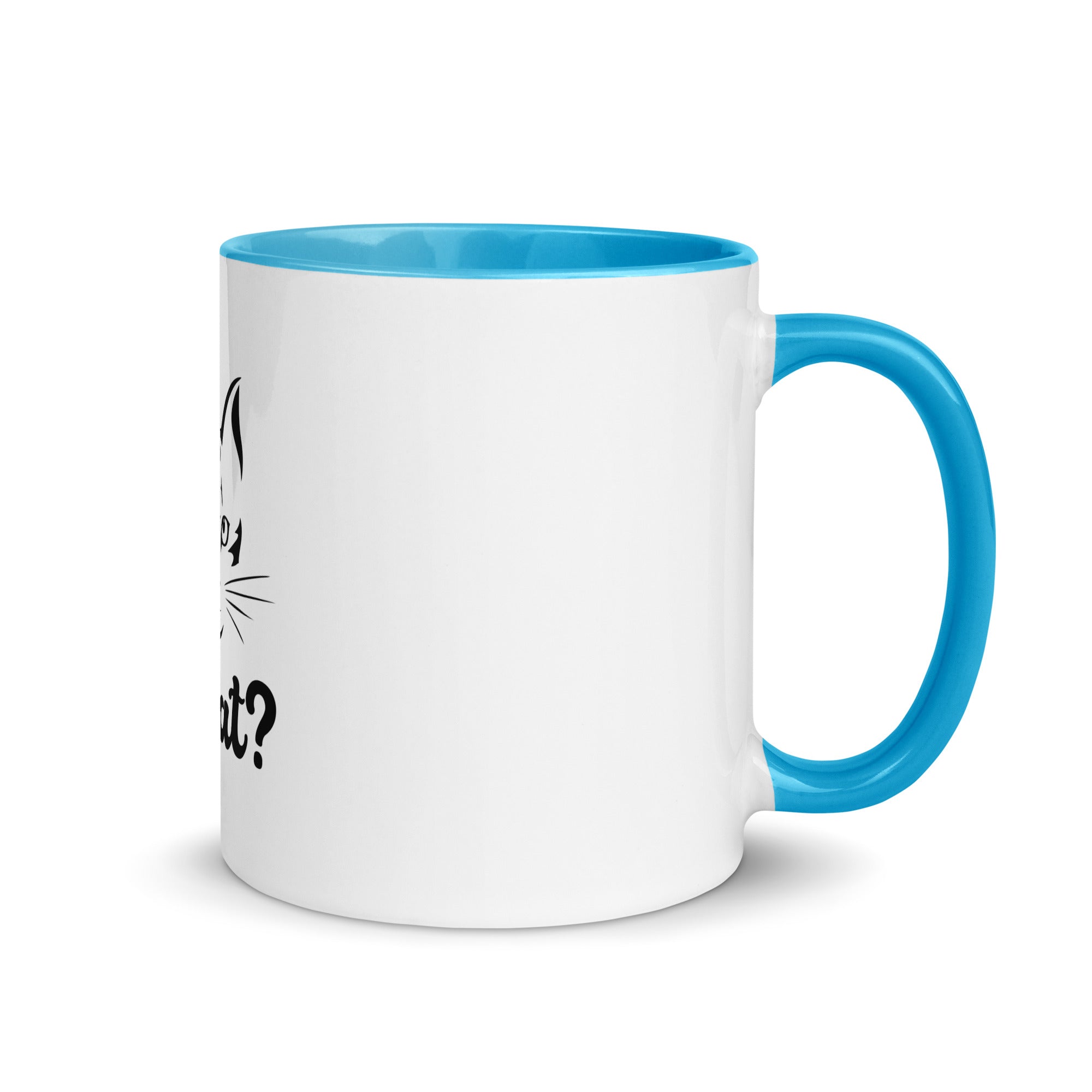 WHAT? - Mug with Color Inside