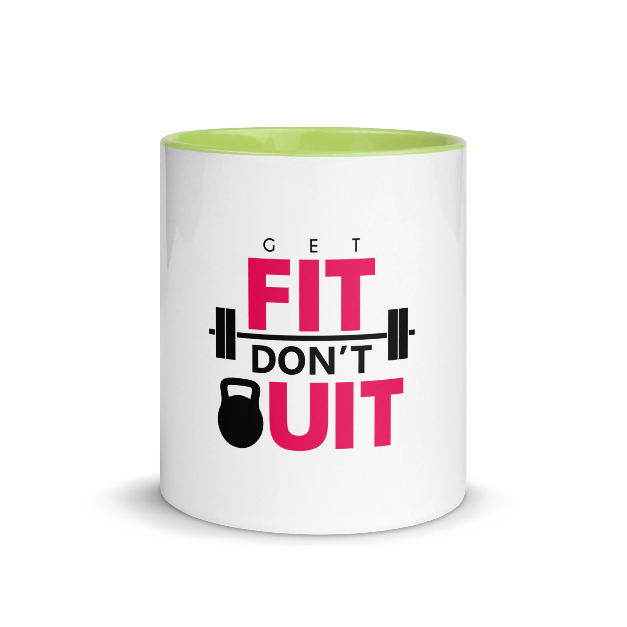 GET FIT DON'T QUIT - Mug with Color Inside