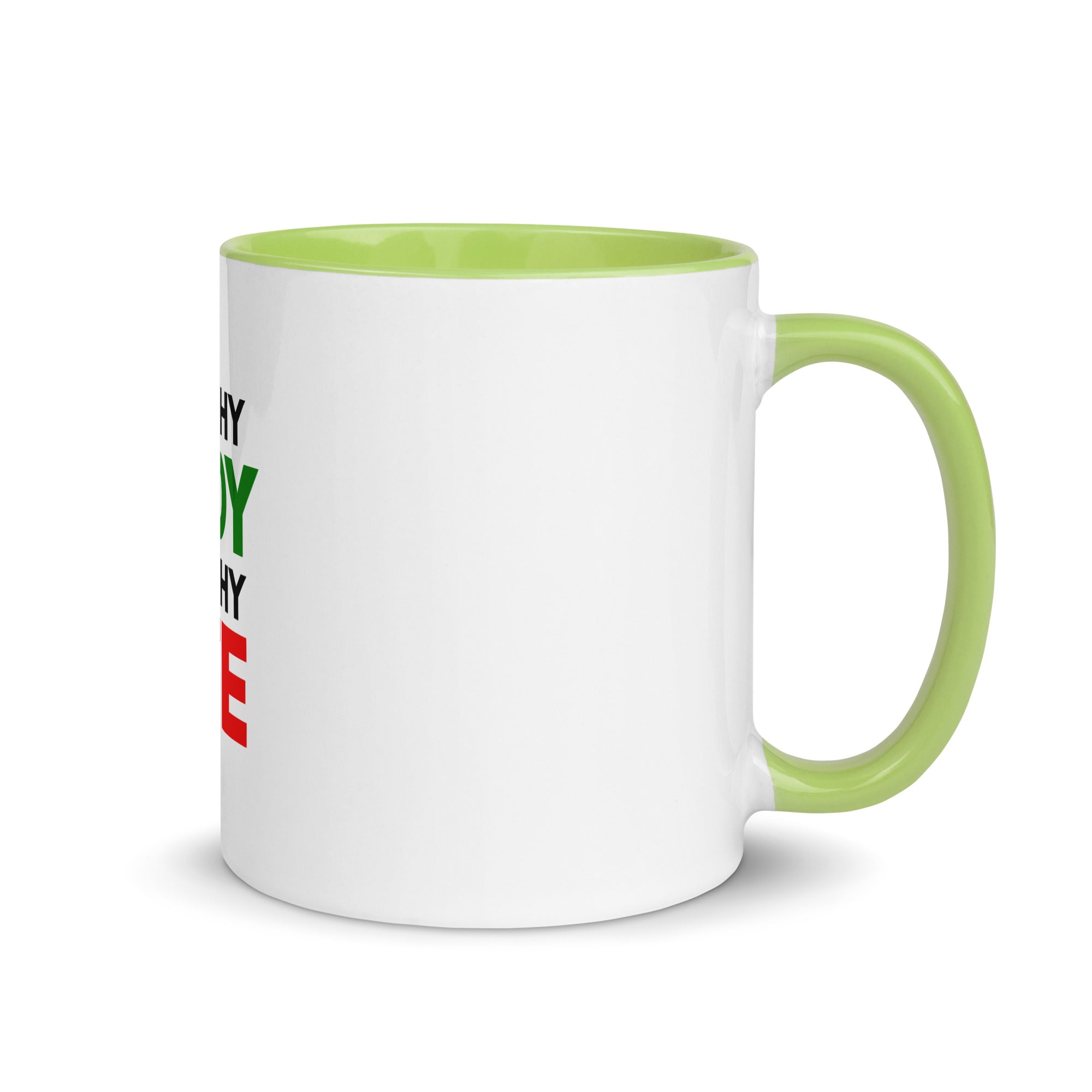 HEALTHY BODY HEALTHY LIFE - Mug with Color Inside