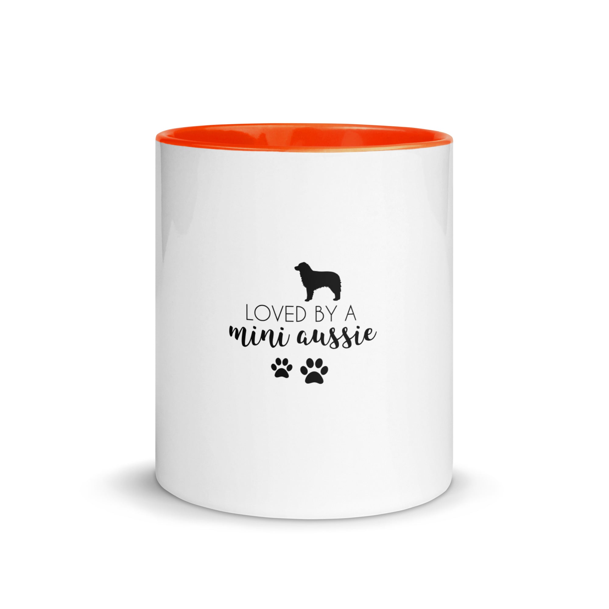 LOVED BY A MINI AUSSIE - Mug with Color Inside